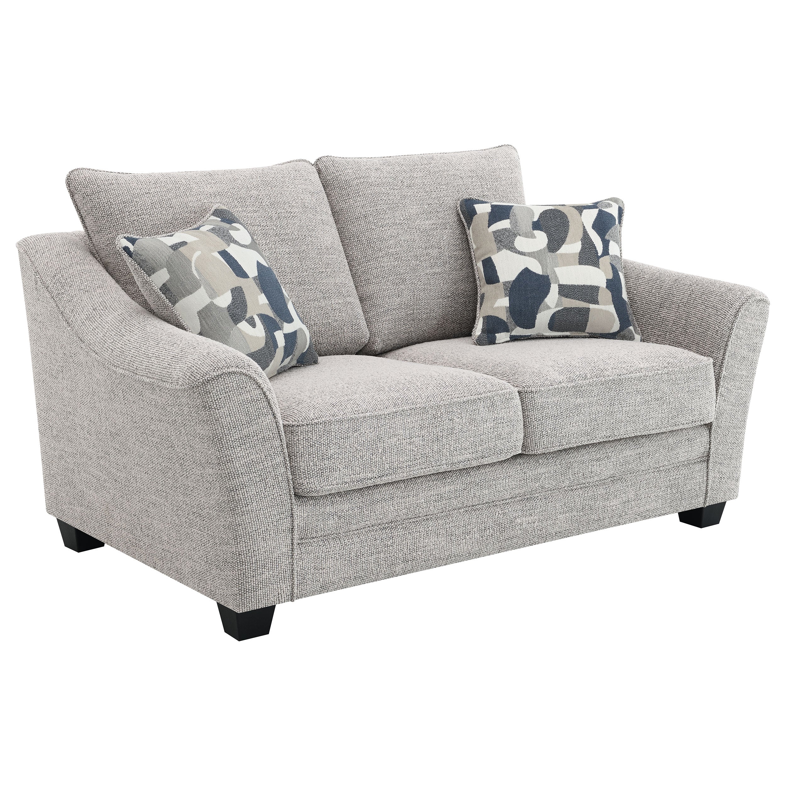 Tomkins 3-piece Boucle Upholstered Sofa Set Light In Grey
