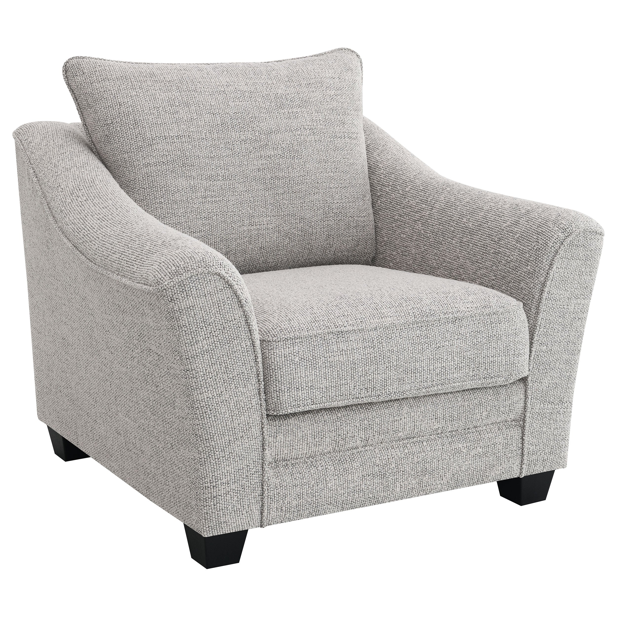 Tomkins 3-piece Boucle Upholstered Sofa Set Light In Grey