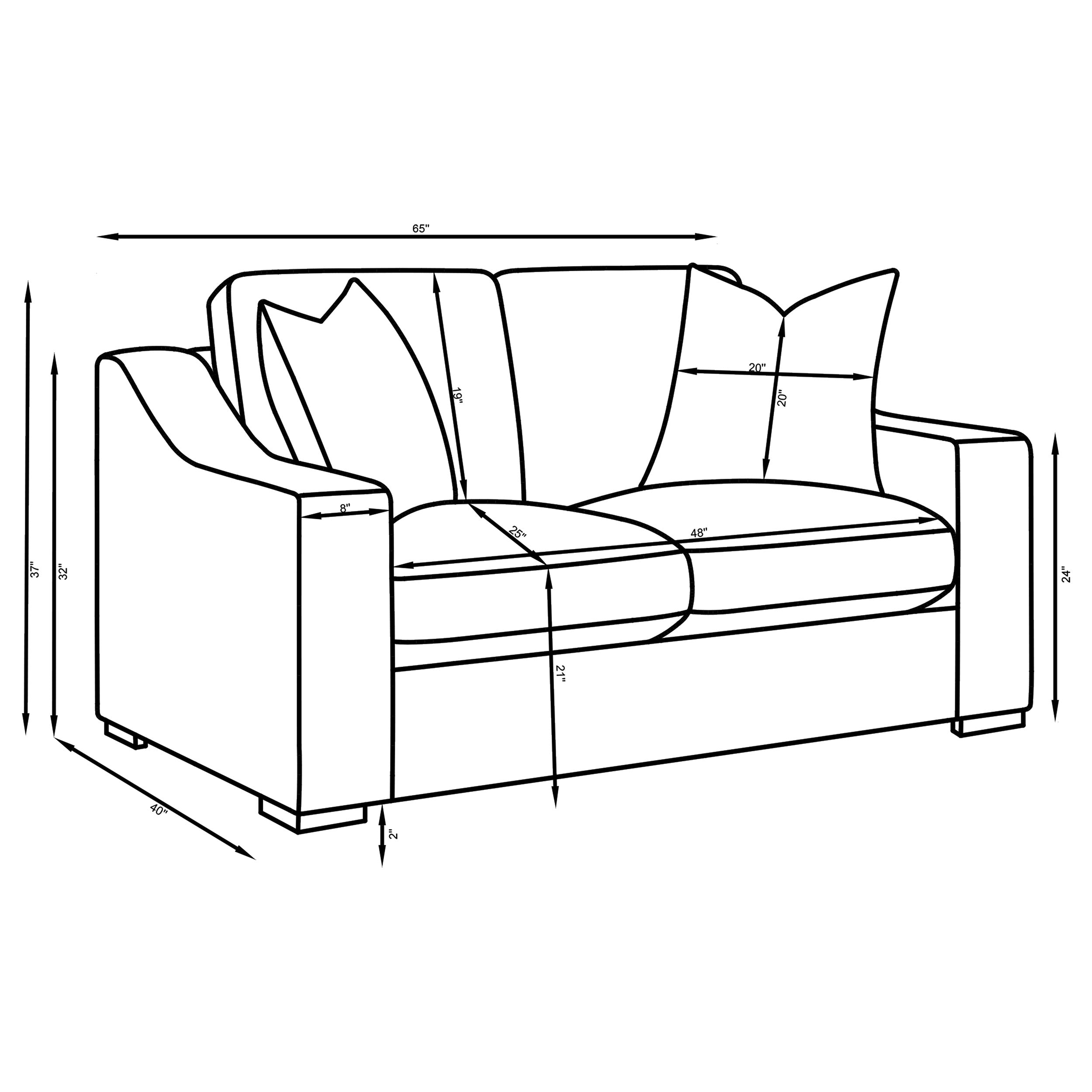 Ashlyn Loveseat - White