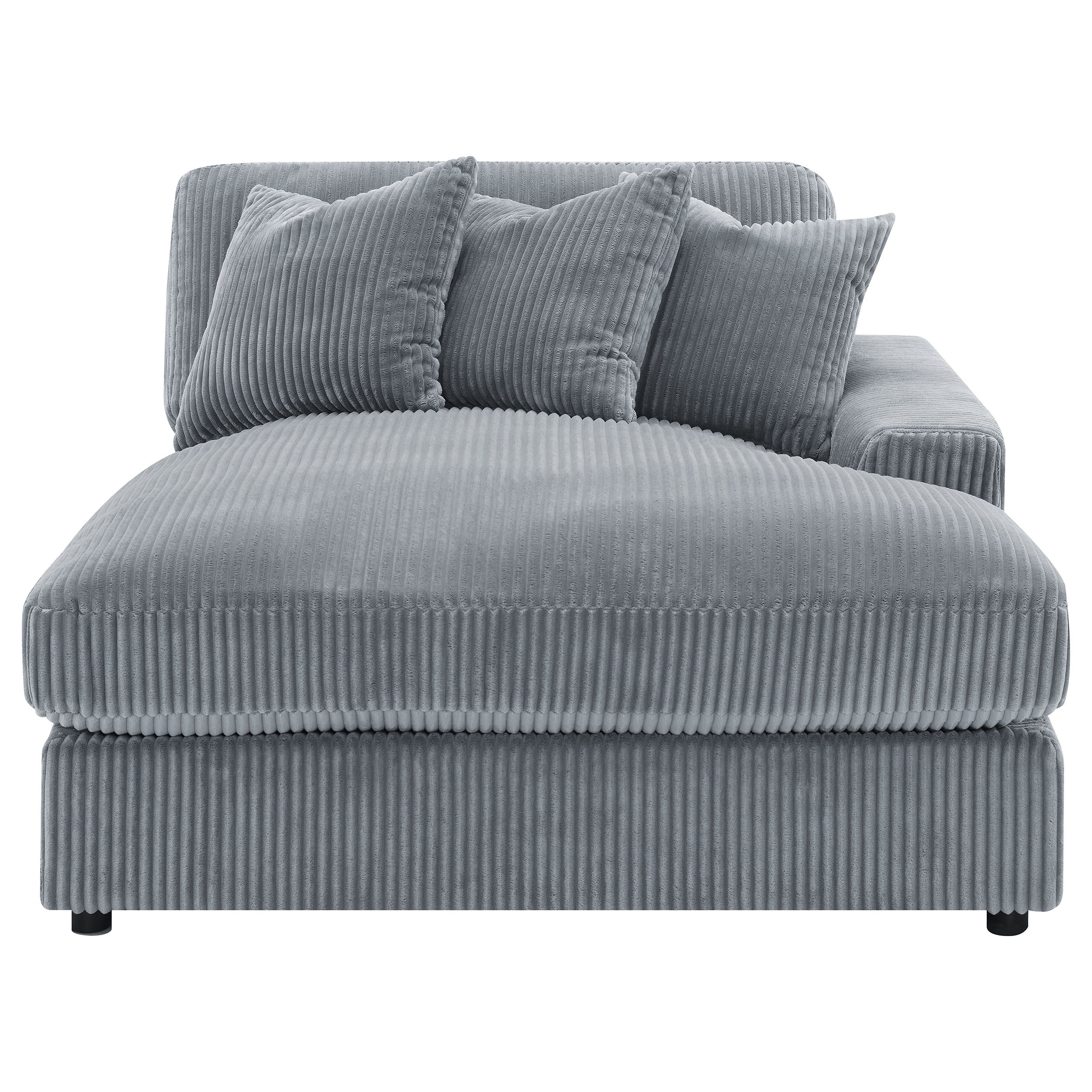 Blaine Upholstered Reversible Chaise Sectional Sofa - Fog