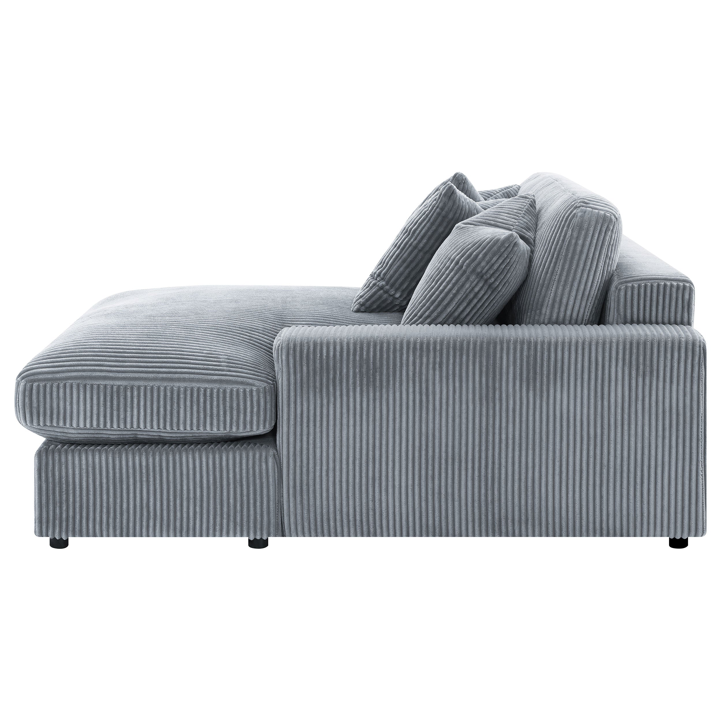 Blaine Upholstered Reversible Chaise Sectional Sofa - Fog (509900)
