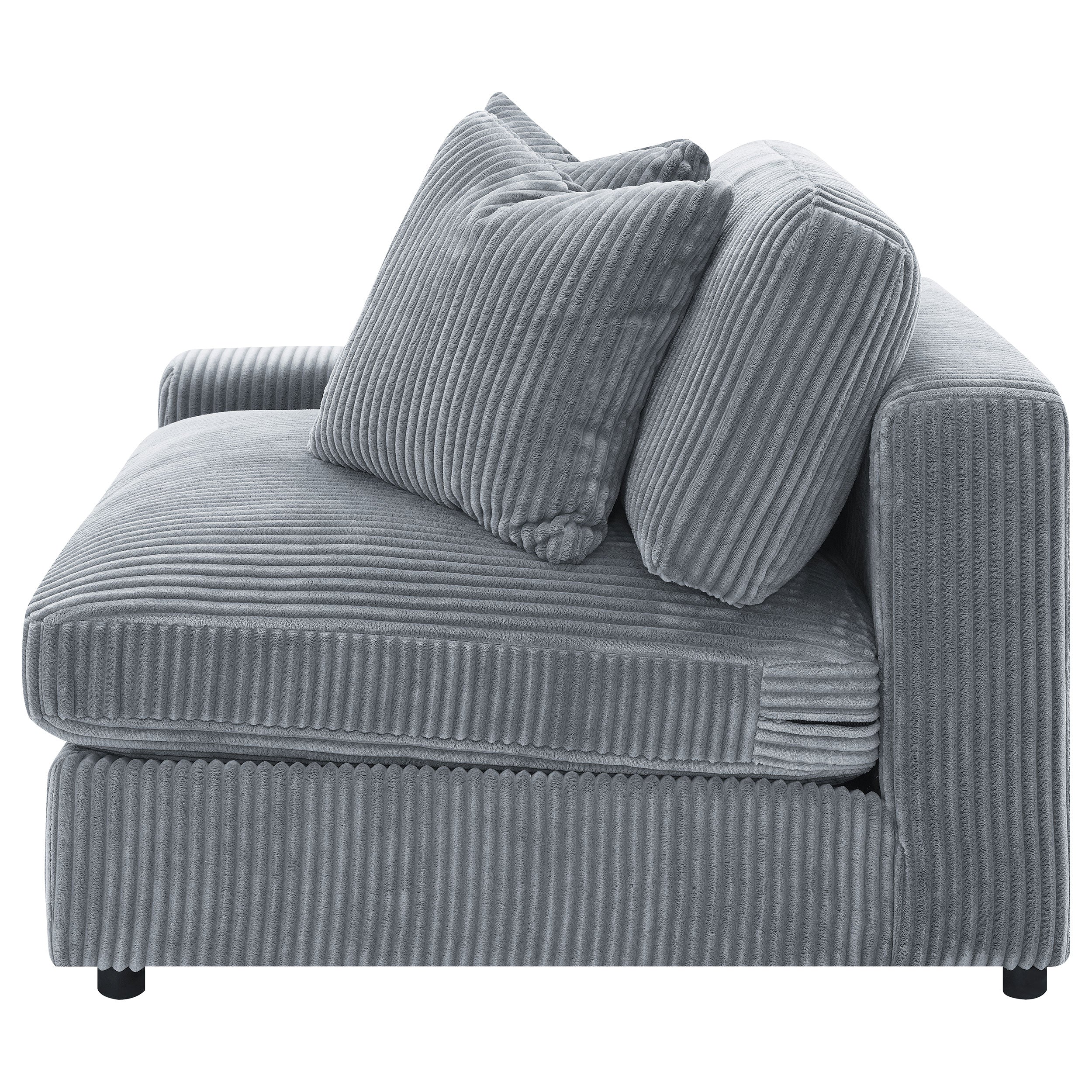 Blaine Upholstered Reversible Chaise Sectional Sofa - Fog (509900)