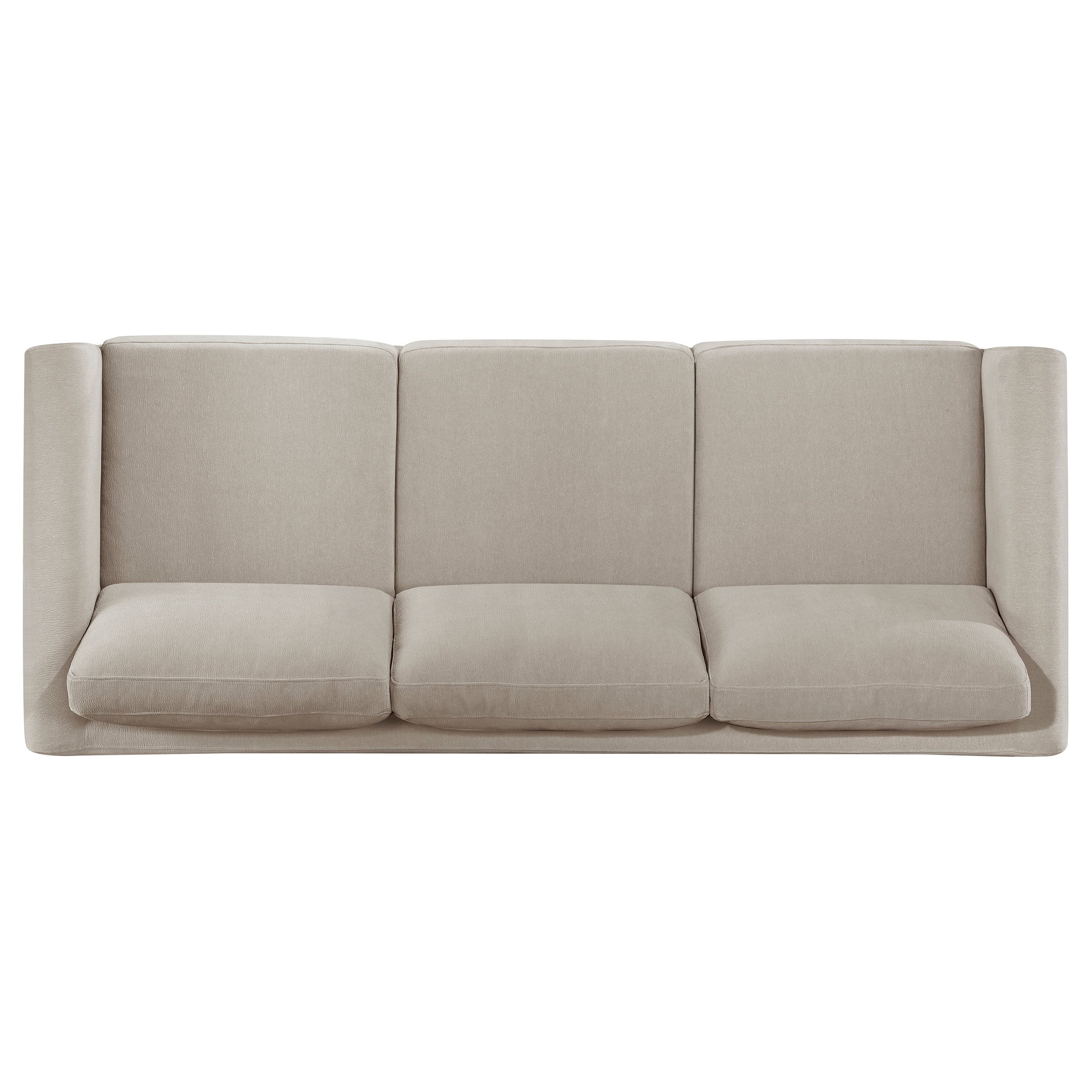 Islington 3-piece Upholstered Panel Arm Sofa Set In Taupe