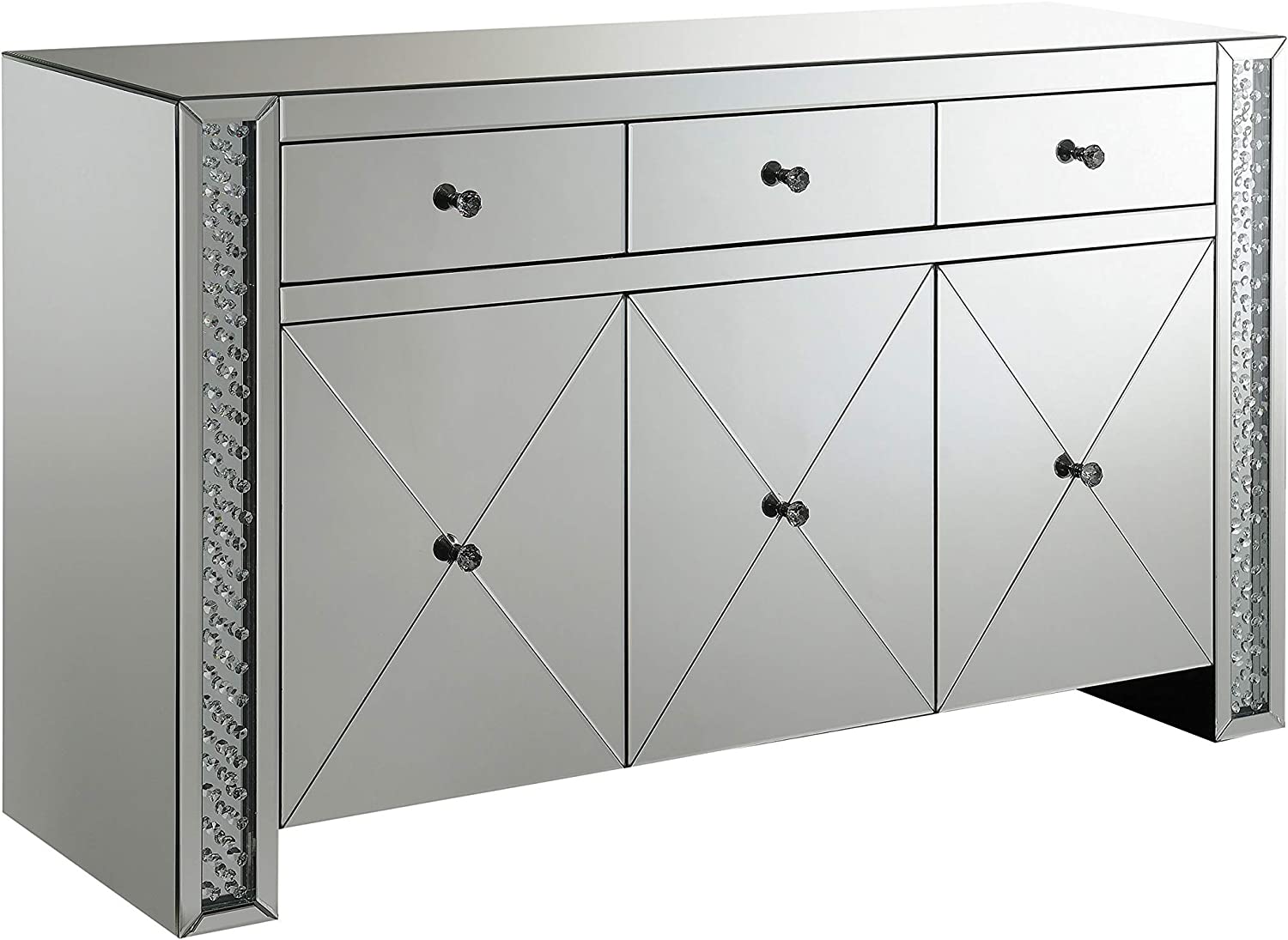 Maya 3-drawer Accent Cabinet Silver