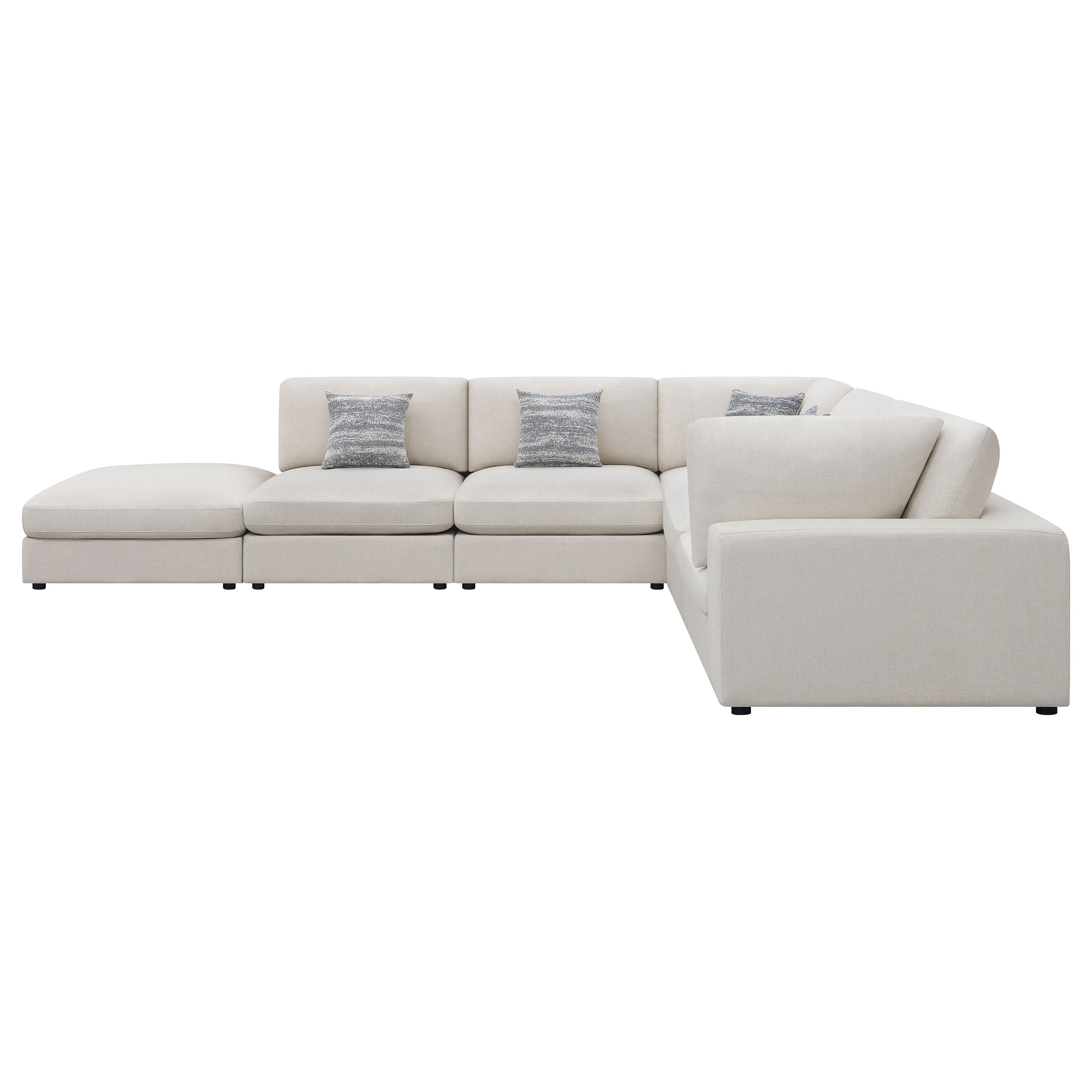 Serene Upholstered Modular Sectional Sofa - Beige