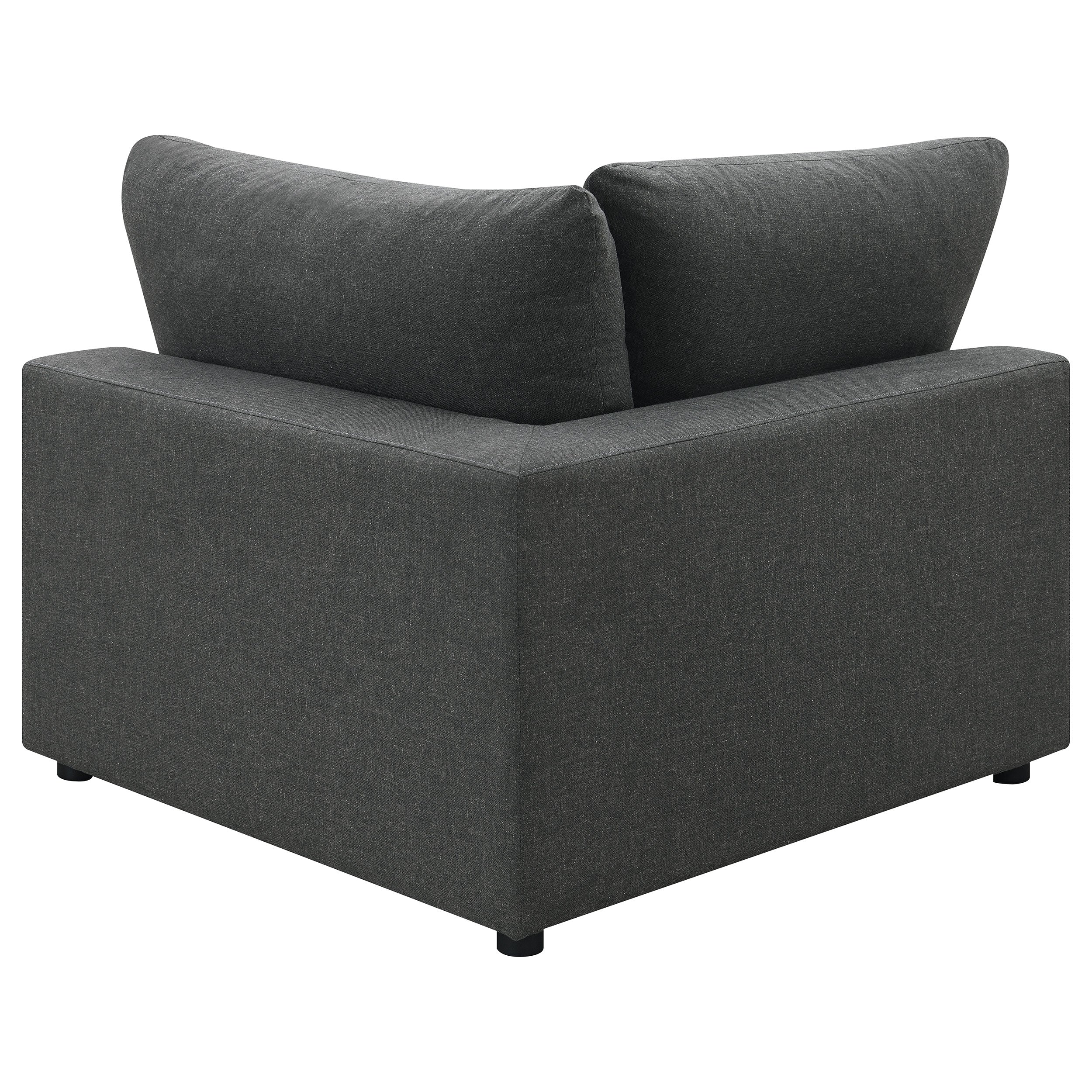 Serene Upholstered Modular Sectional Sofa - Charcoal (551324-SETA)