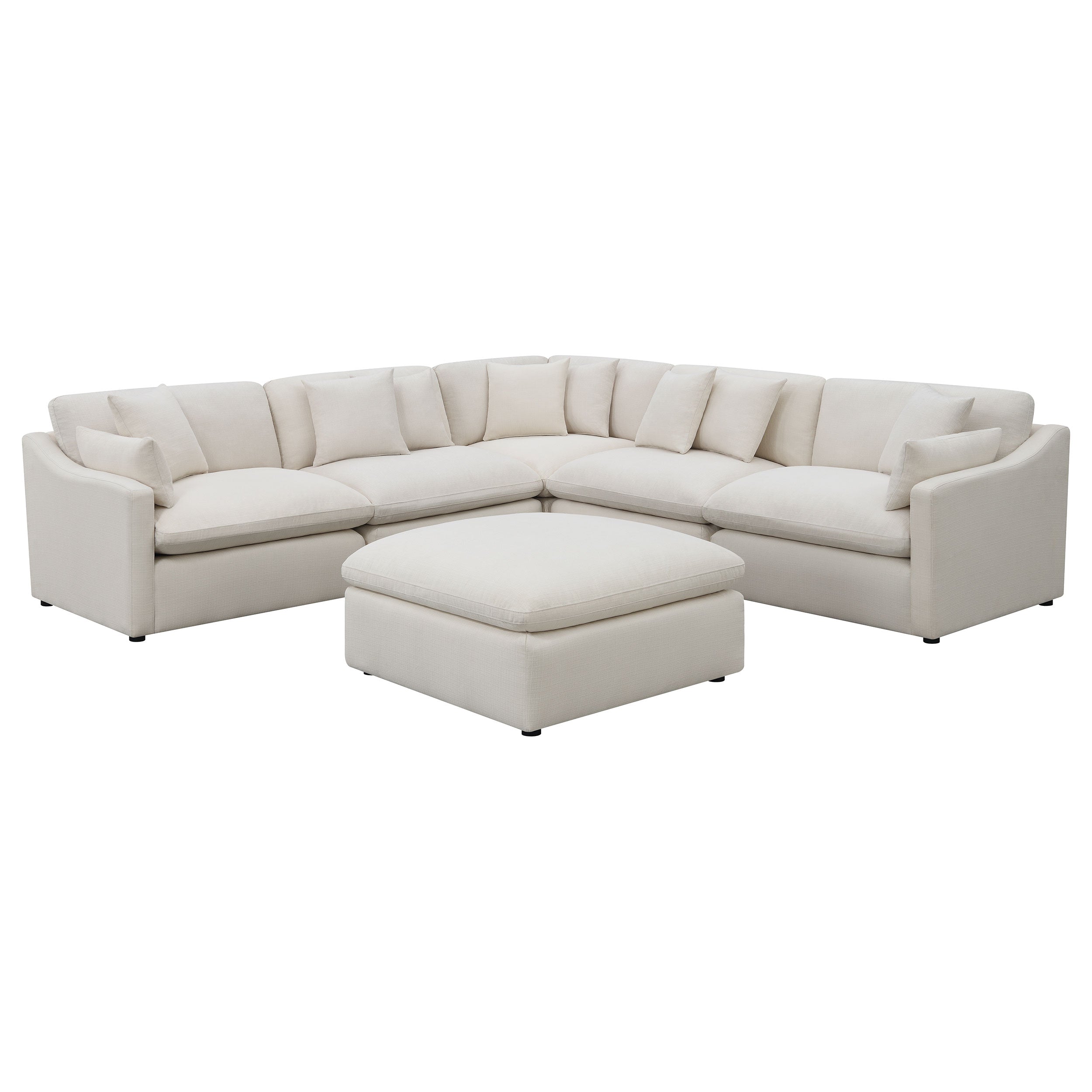 Hobson 6-Piece Modular Sectional Sofa in Ivory