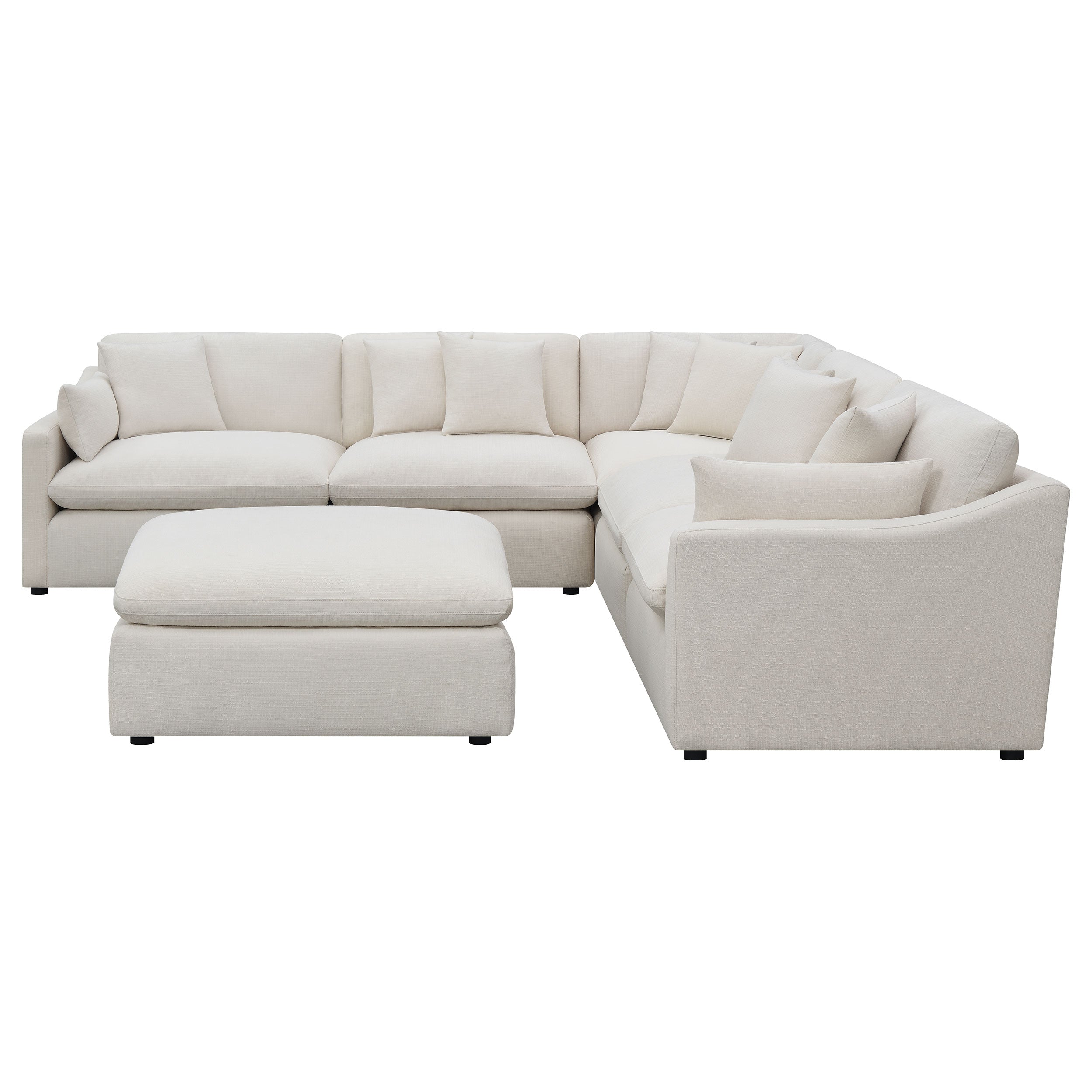 Hobson 6-Piece Modular Sectional Sofa in Ivory