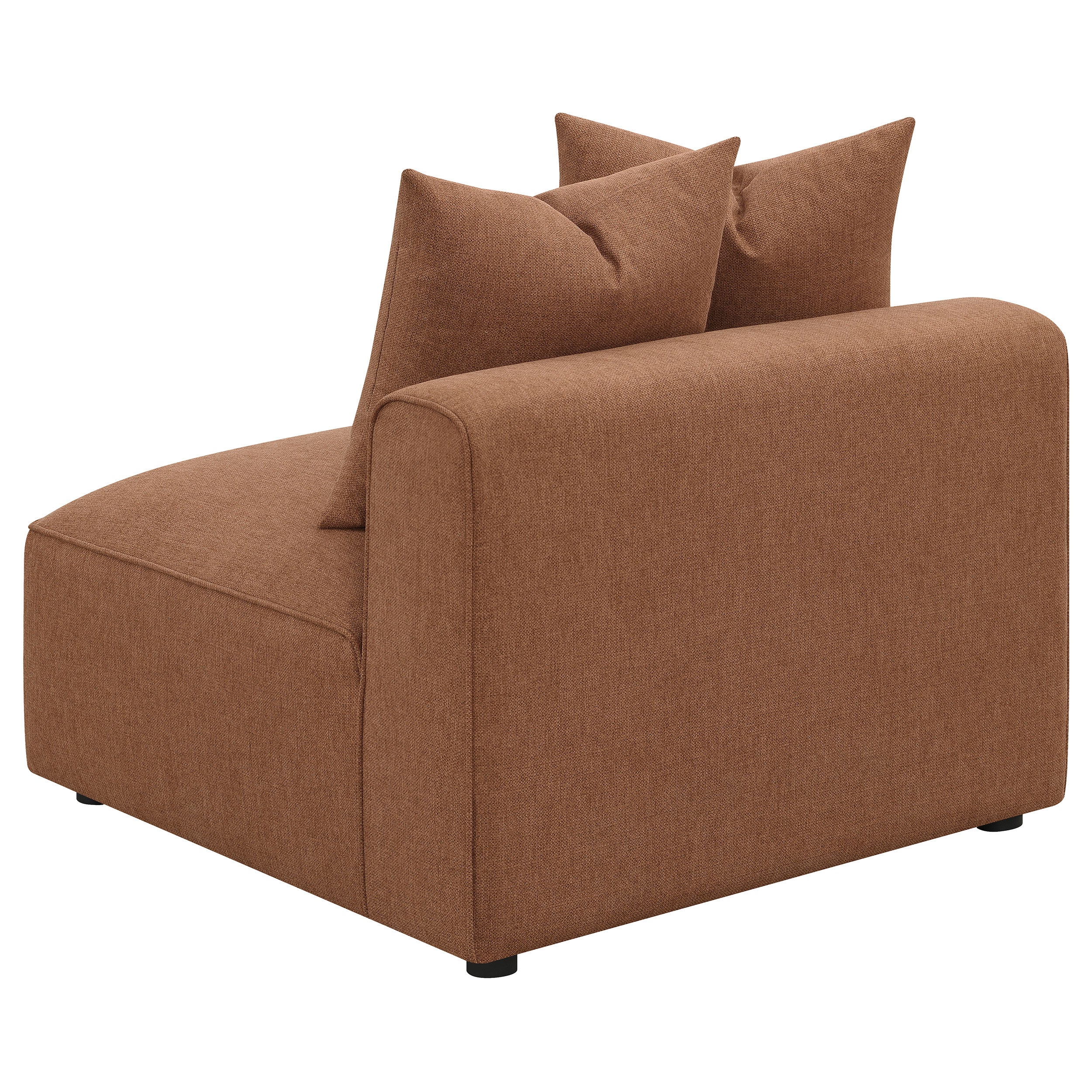 Jennifer 6 Piece Upholstered Modular Sectional Sofa - Terracotta