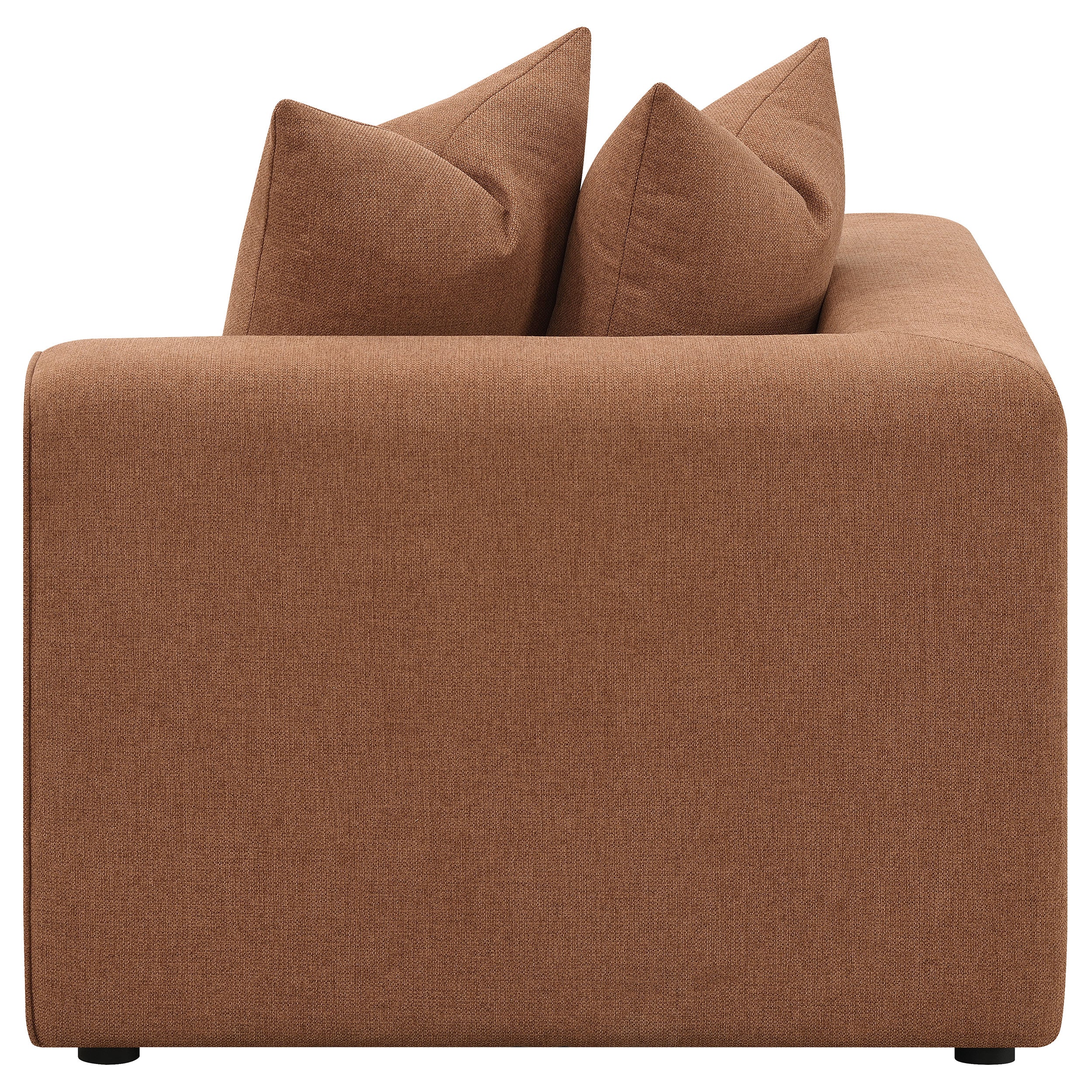 Jennifer 6 Piece Upholstered Modular Sectional Sofa - Terracotta