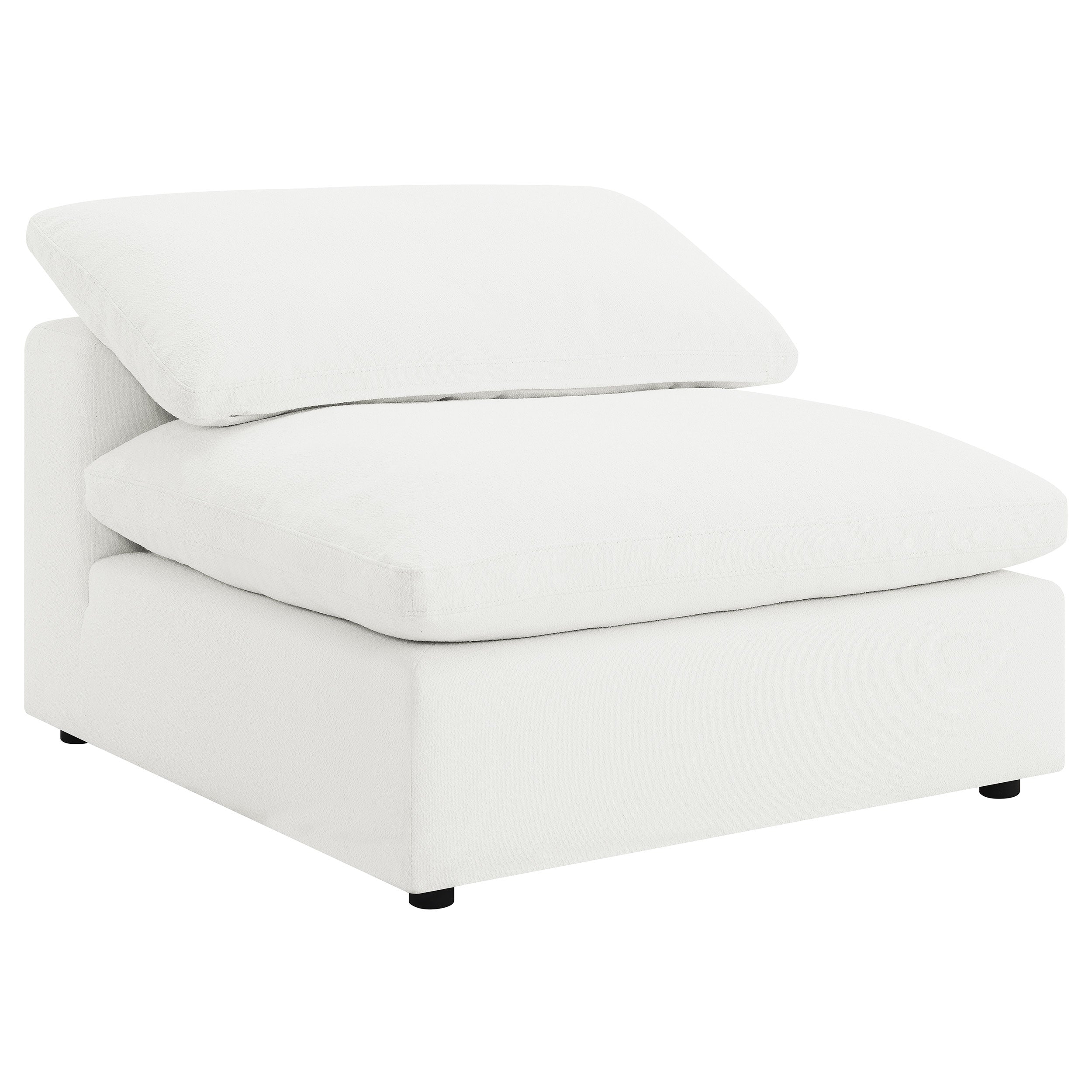 Raleigh Boucle Upholstered Modular Sectional Ivory - Ivory (551751-SETA)