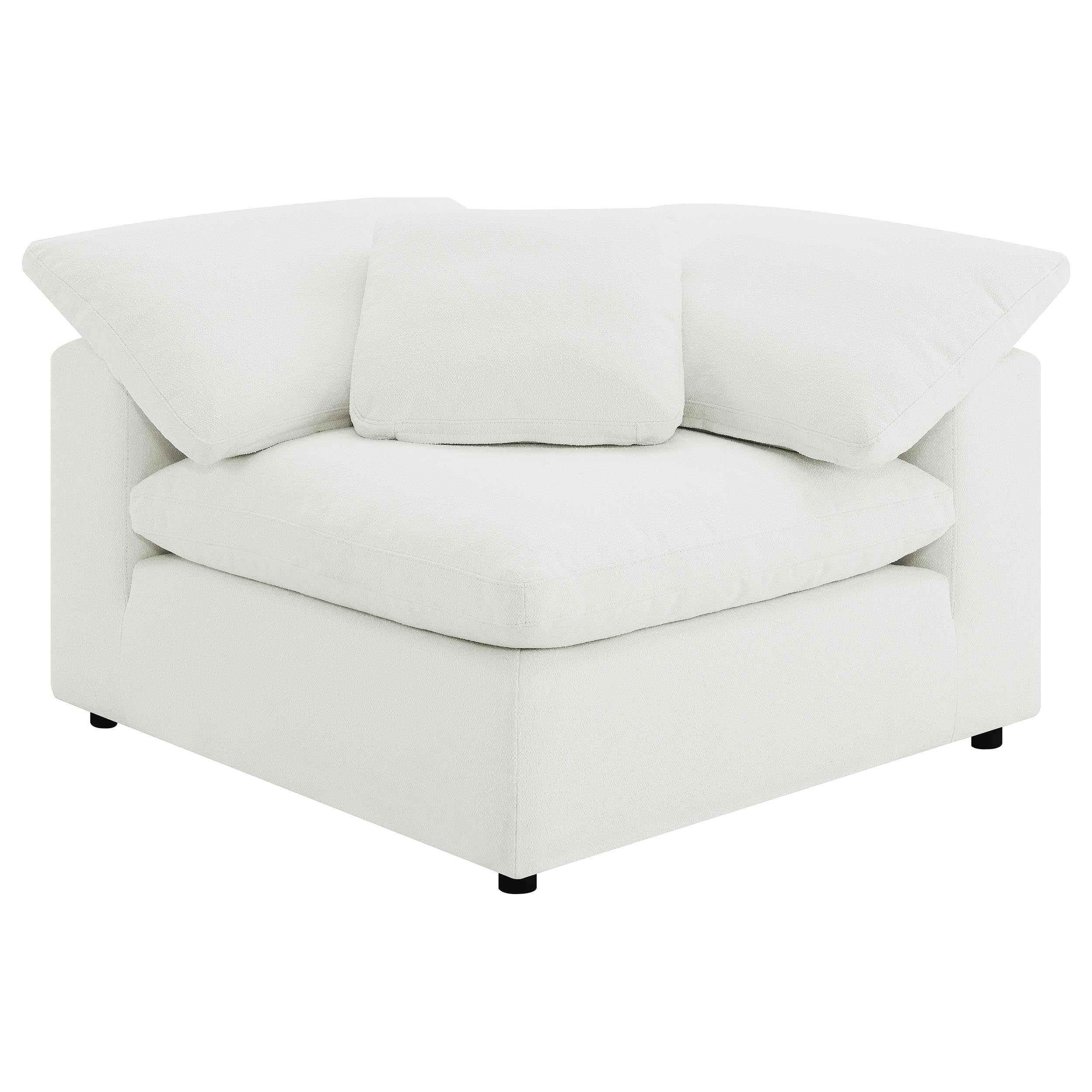 Raleigh Boucle Upholstered Modular Sectional Ivory