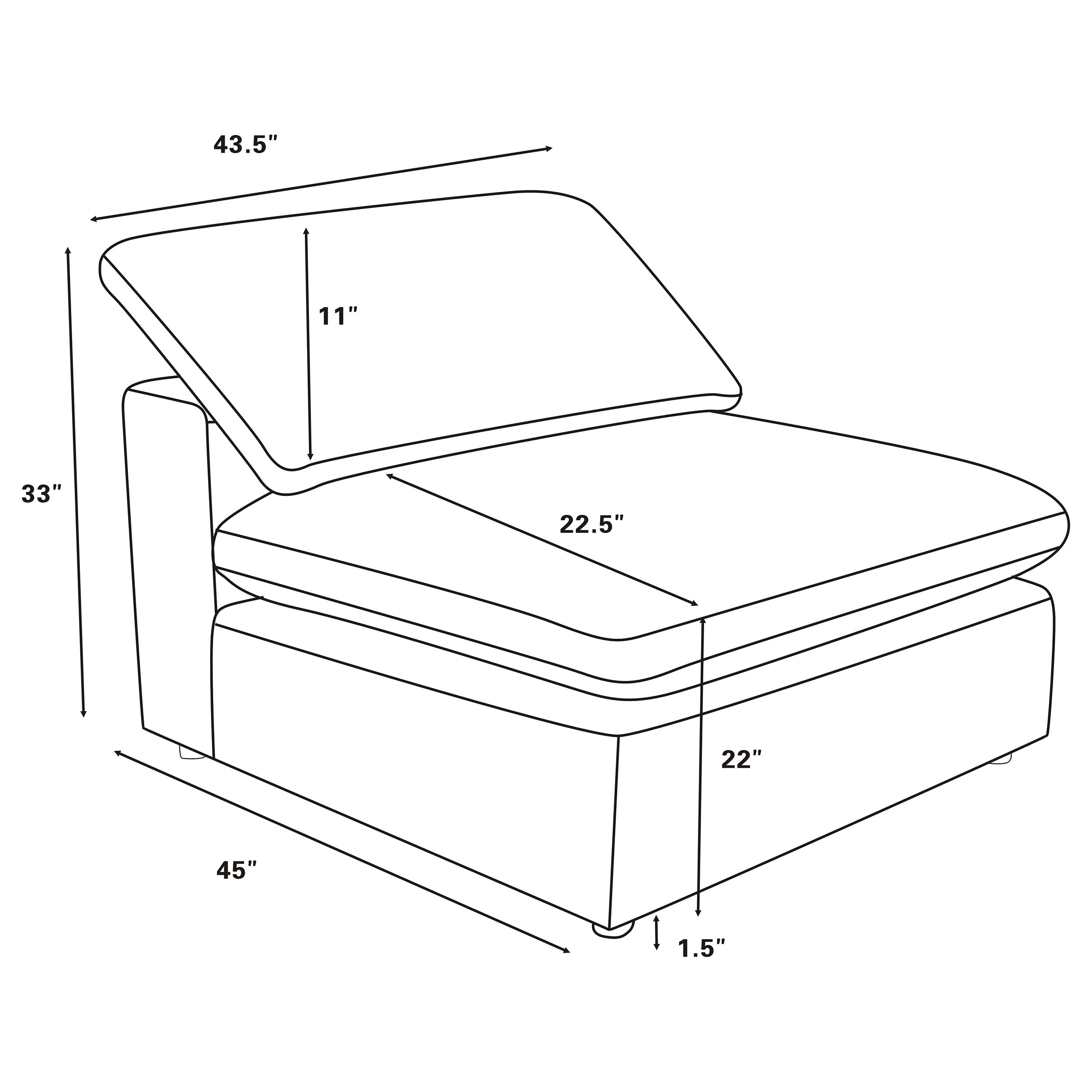 Raleigh Boucle Upholstered Modular Sectional Ivory - Ivory
