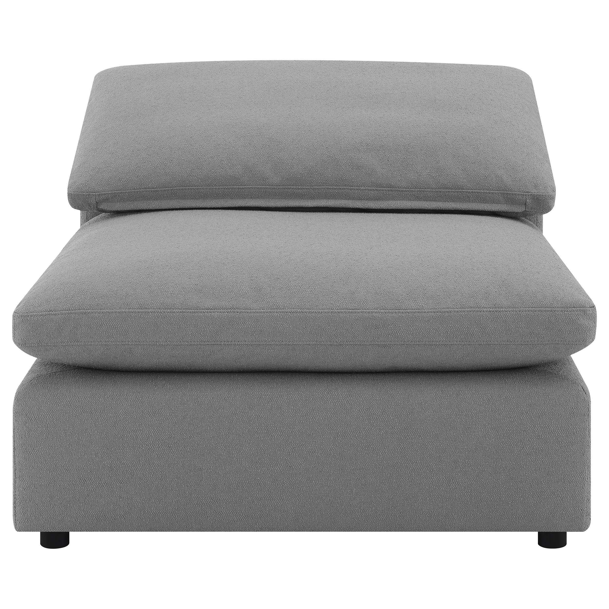 Raleigh Boucle Upholstered Modular Sectional Grey - Grey (551754-SETB)