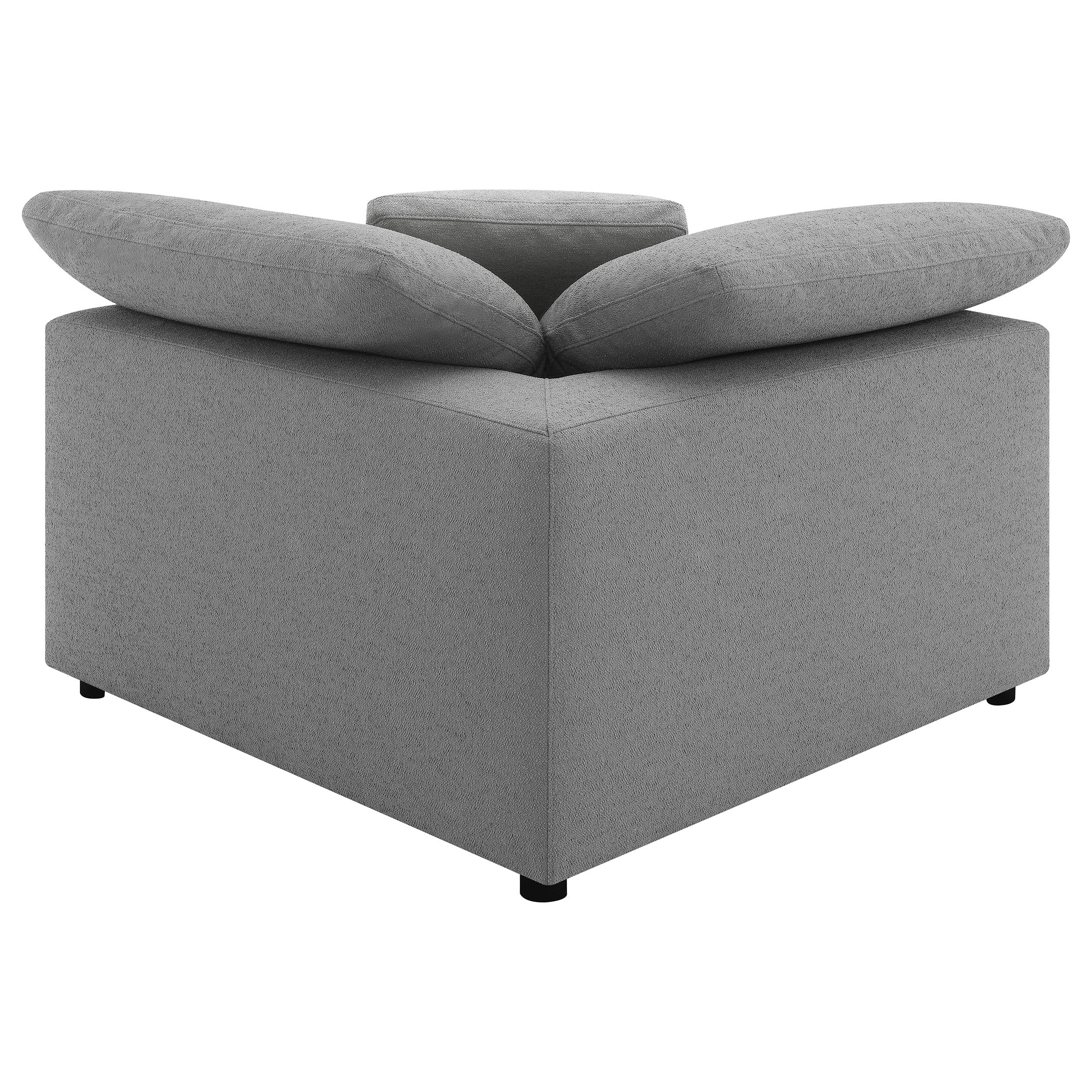 Raleigh Boucle Upholstered Modular Sectional Grey - Grey (551754-SETB)