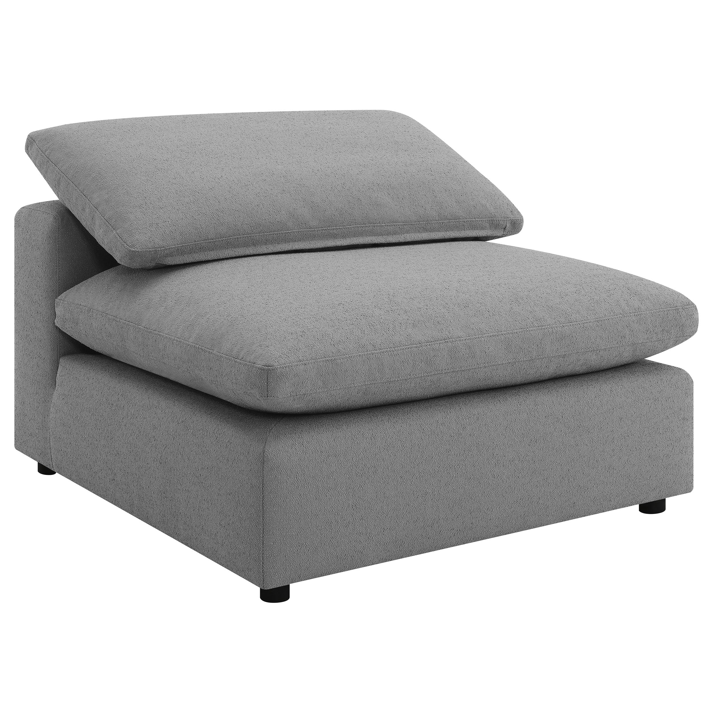 Raleigh Boucle Upholstered Modular Sectional Grey - Grey