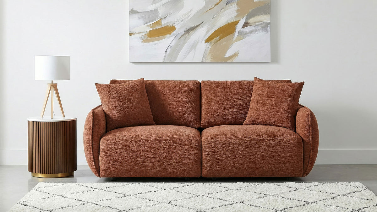 Elysia Fabric Upholstered Modular Loveseat
