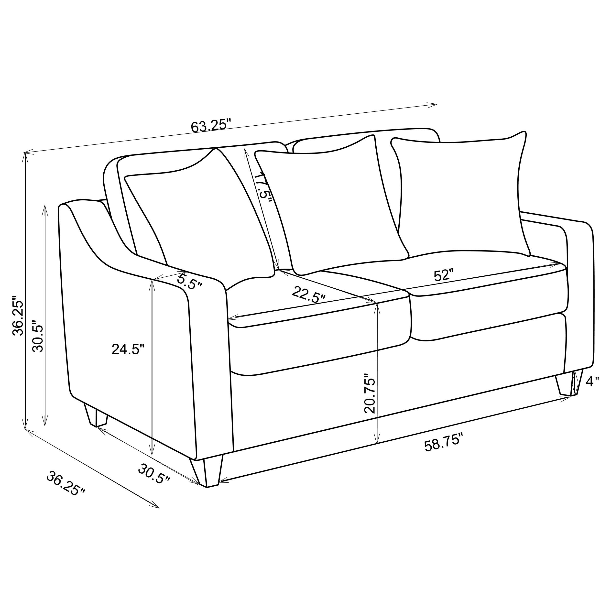 Christine Sofa Set - 3 Piece
