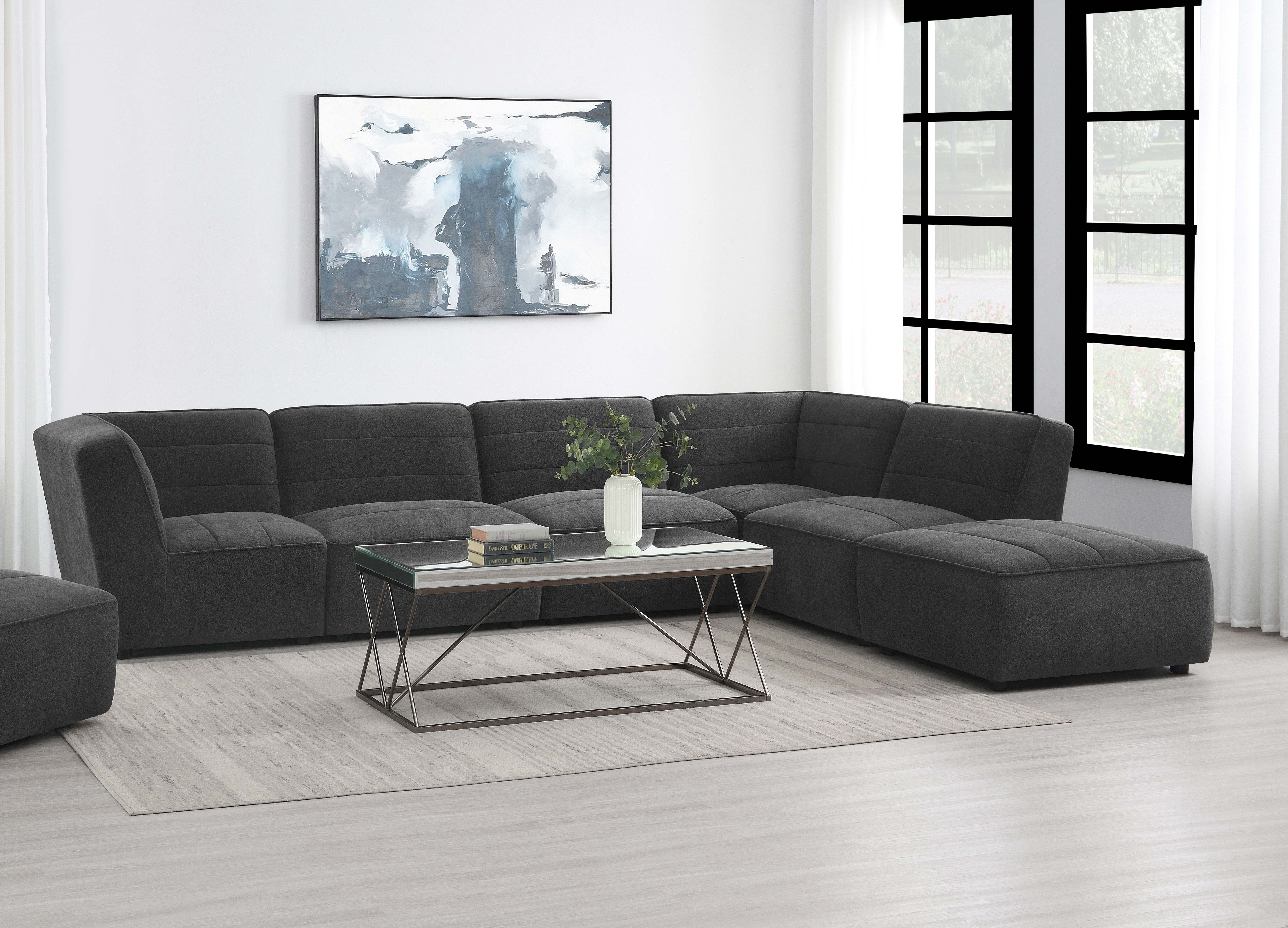Sunny Modular Sectional Sofa - Dark Charcoal