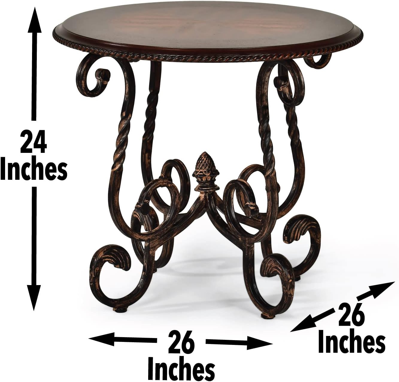 Steve Silver Company Crowley End Table, Brown