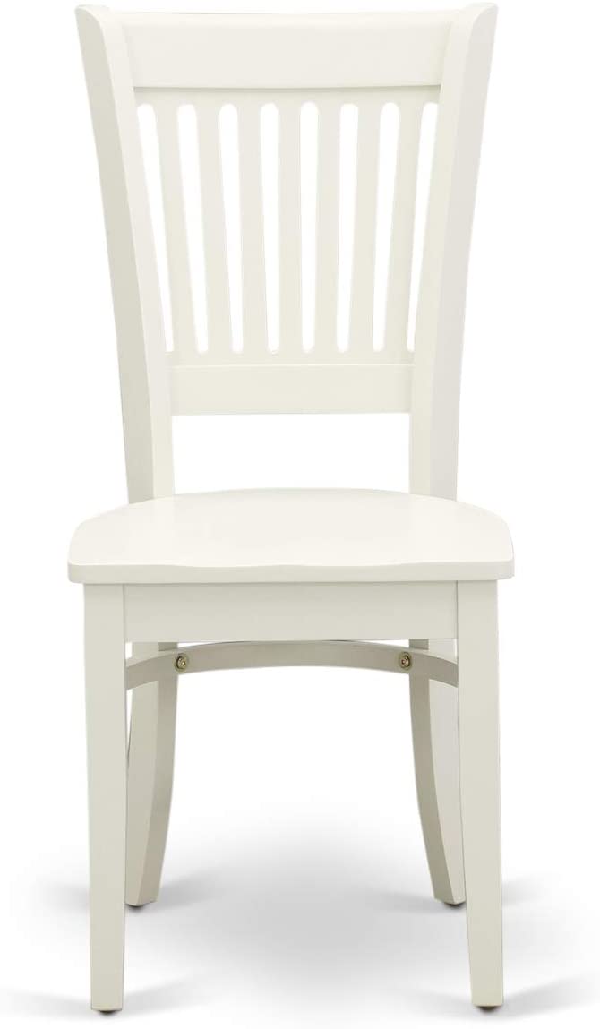 5 Pc Kitchen Nook Round Dining Table and 4 dinette Chairs in linene White