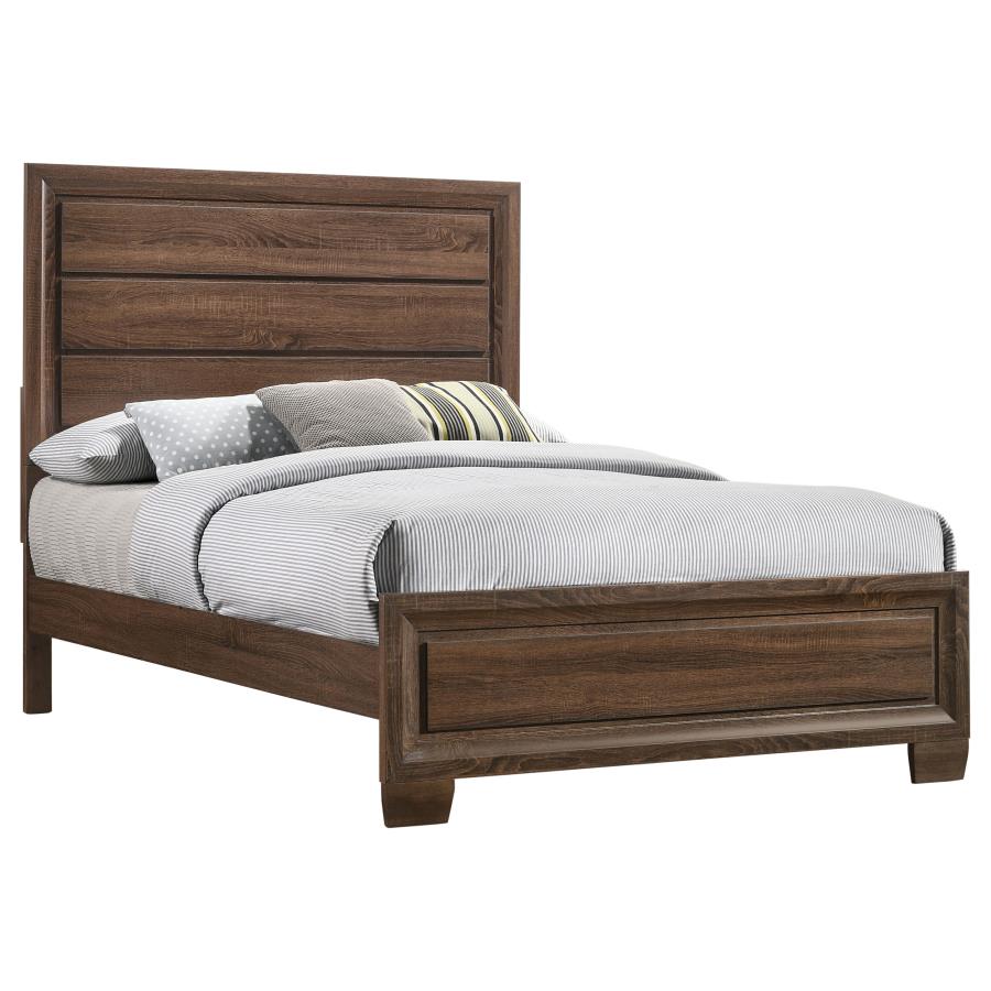 Brandon 4-piece Twin Panel Bedroom Set Medium Warm Brown