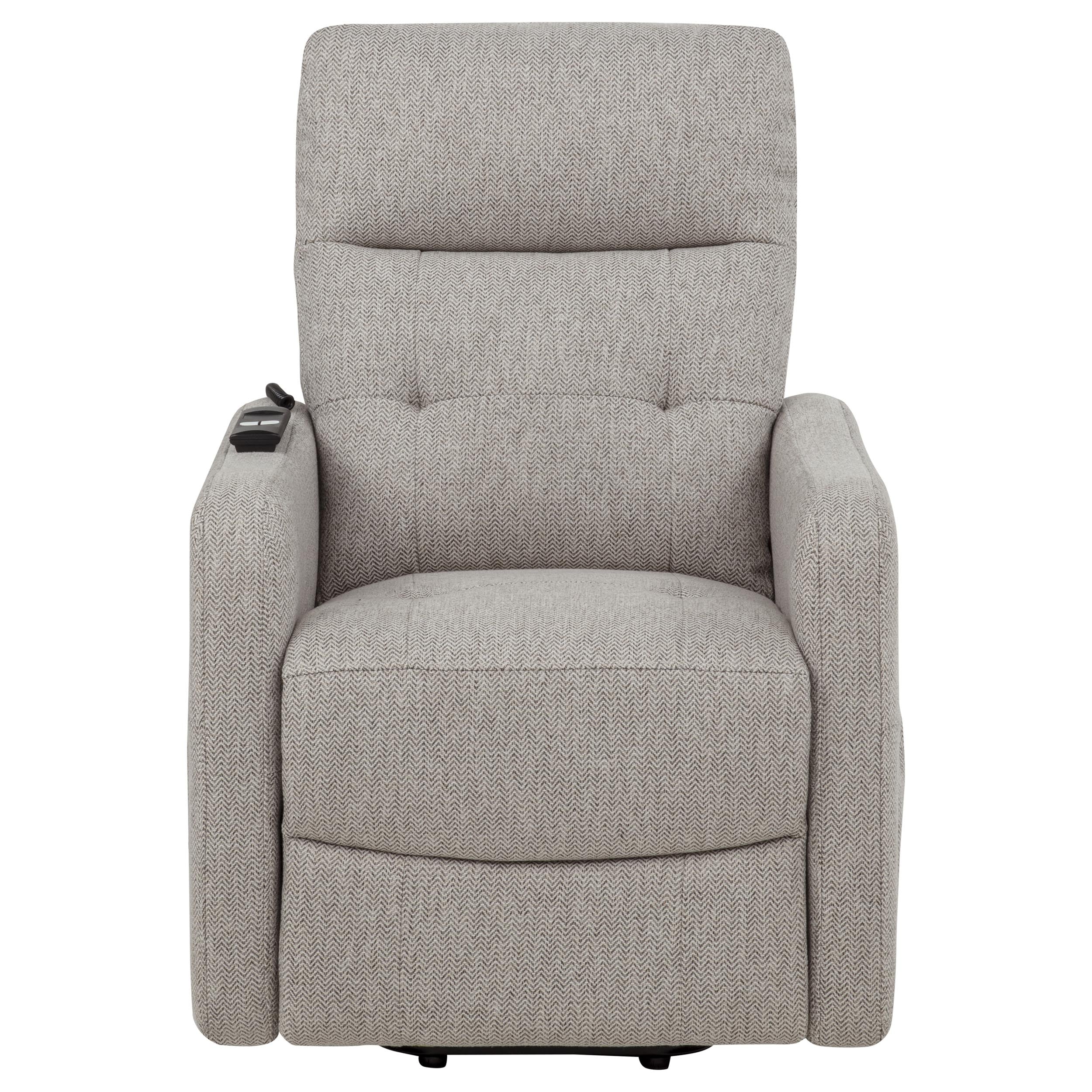 Dayes Upholstered Power Lift Recliner Chair Taupe