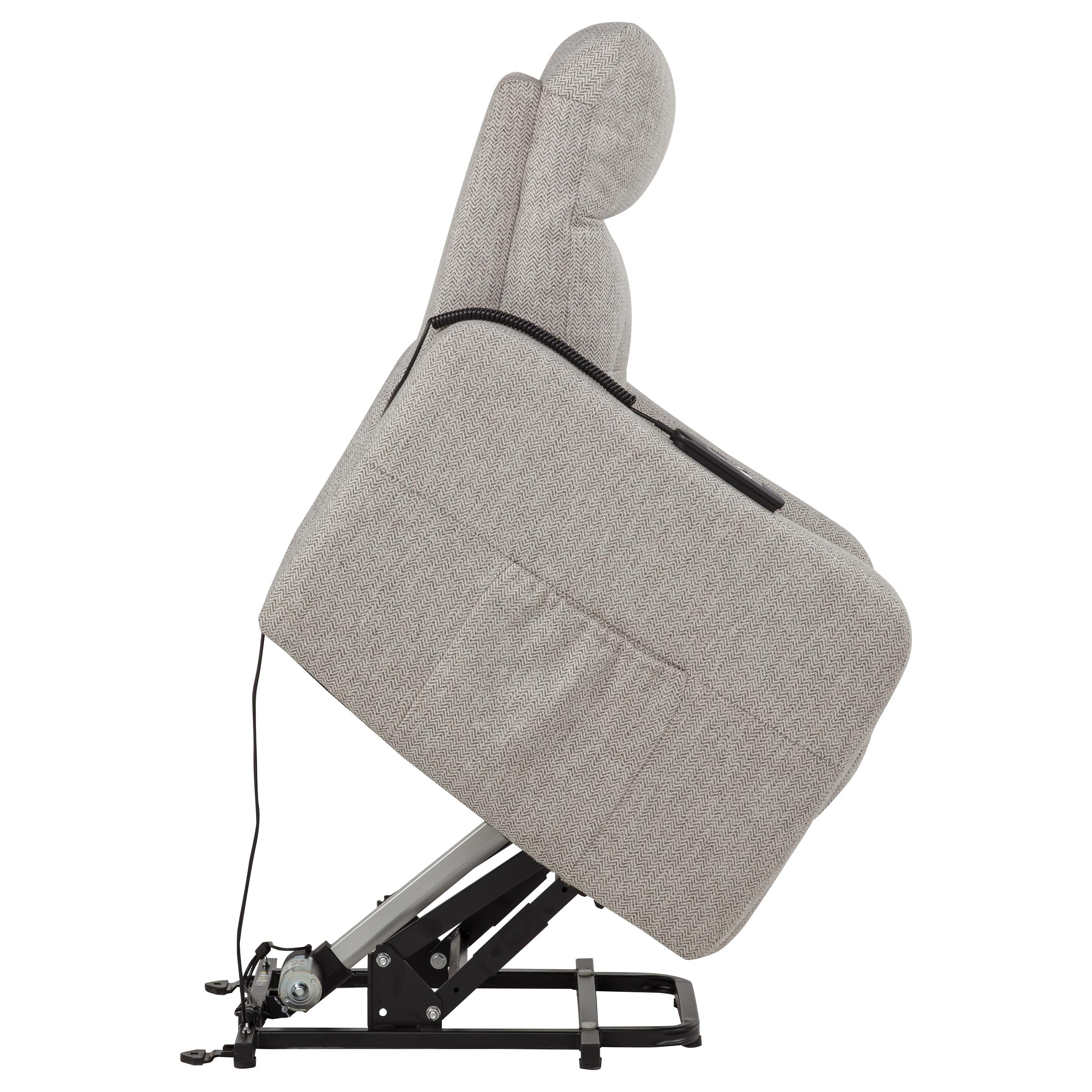 Dayes Upholstered Power Lift Recliner Chair Taupe