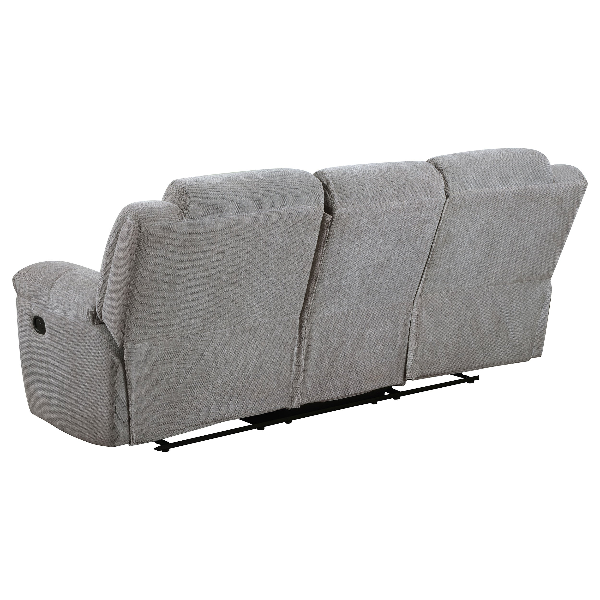 Gilson 3-piece Chenille Upholstered Reclining Sofa Set In Grey
