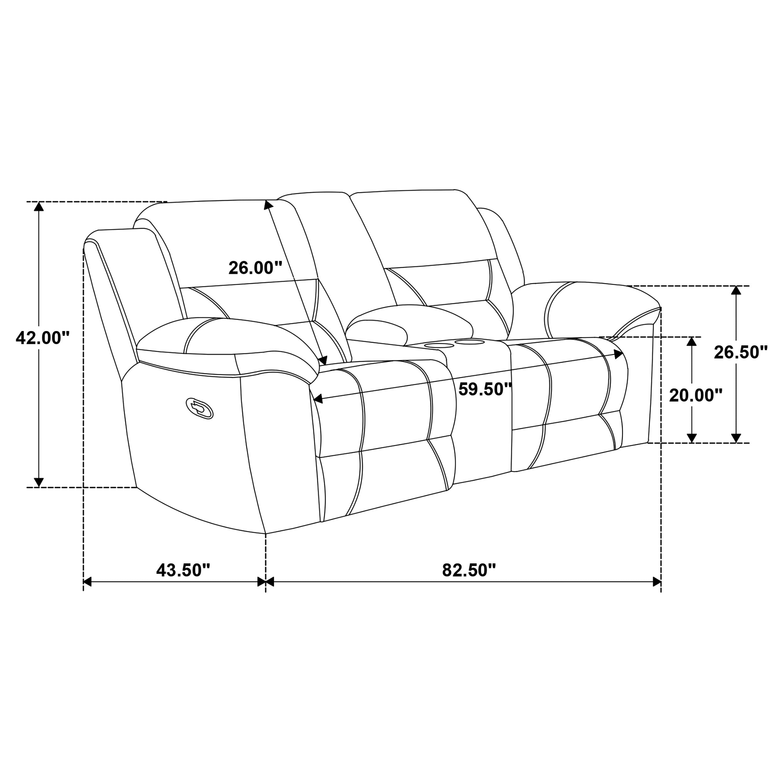 Gilson 3-piece Chenille Upholstered Reclining Sofa Set In Grey
