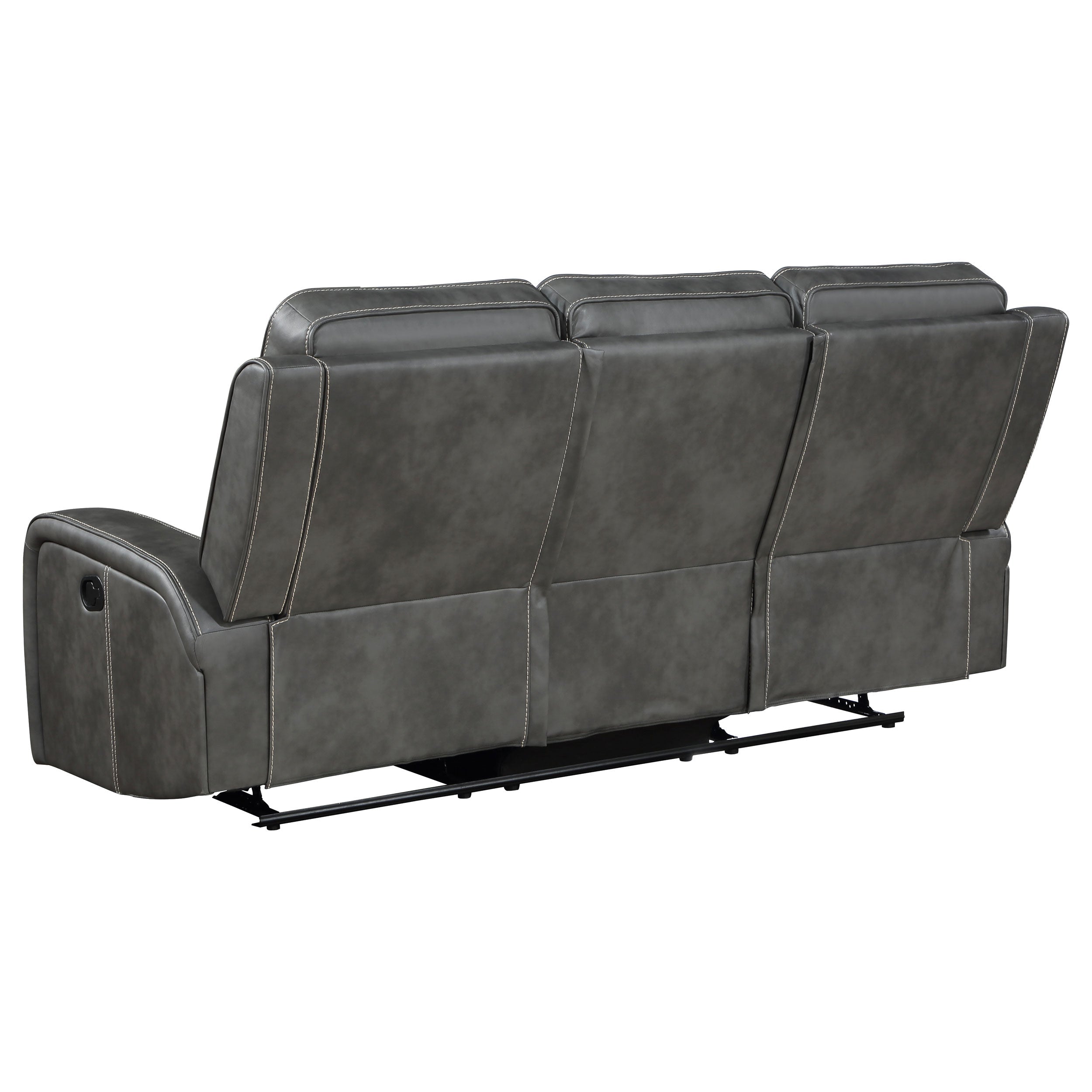 Raelynn 3-piece Upholstered Reclining Sofa Set In Grey