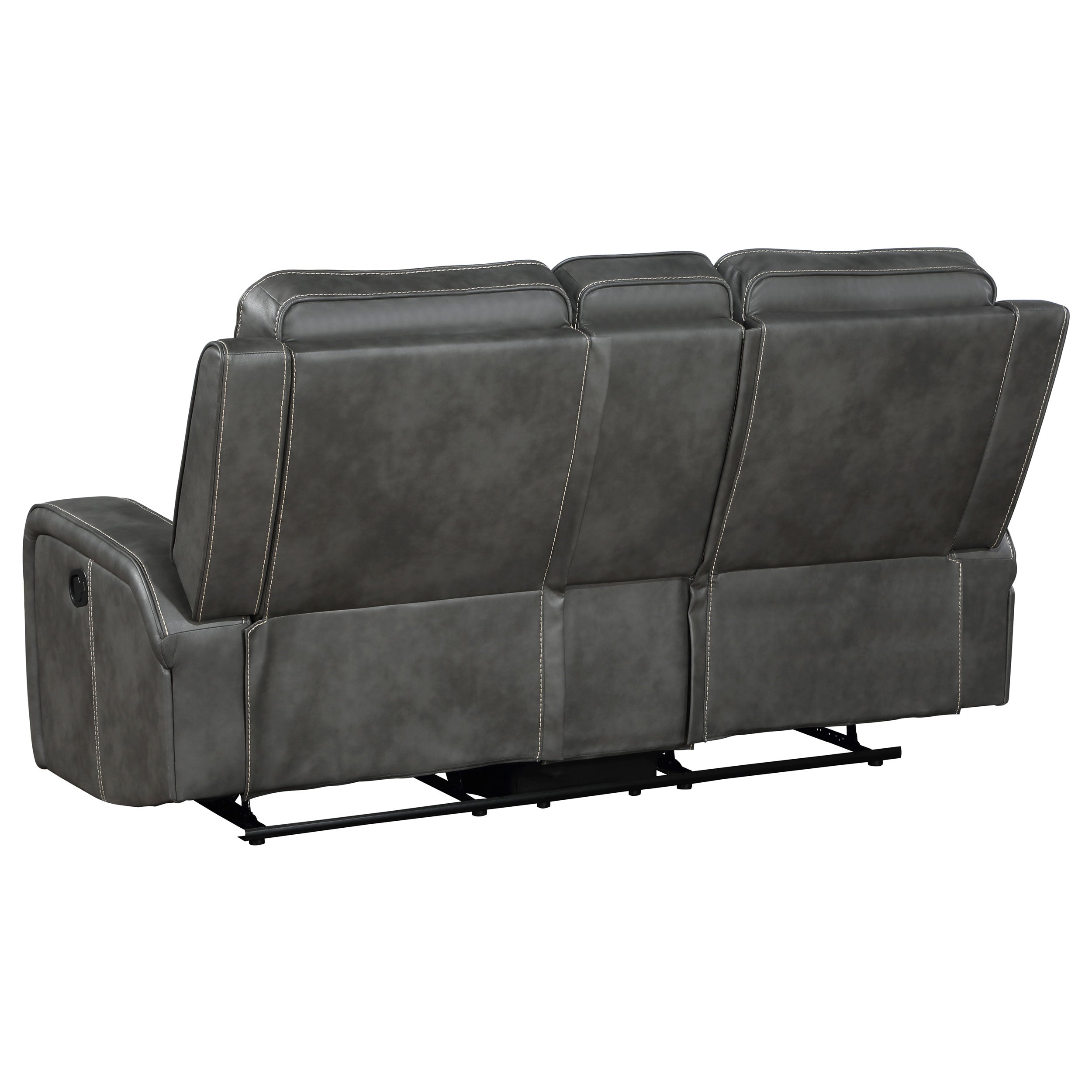 Raelynn 3-piece Upholstered Reclining Sofa Set In Grey