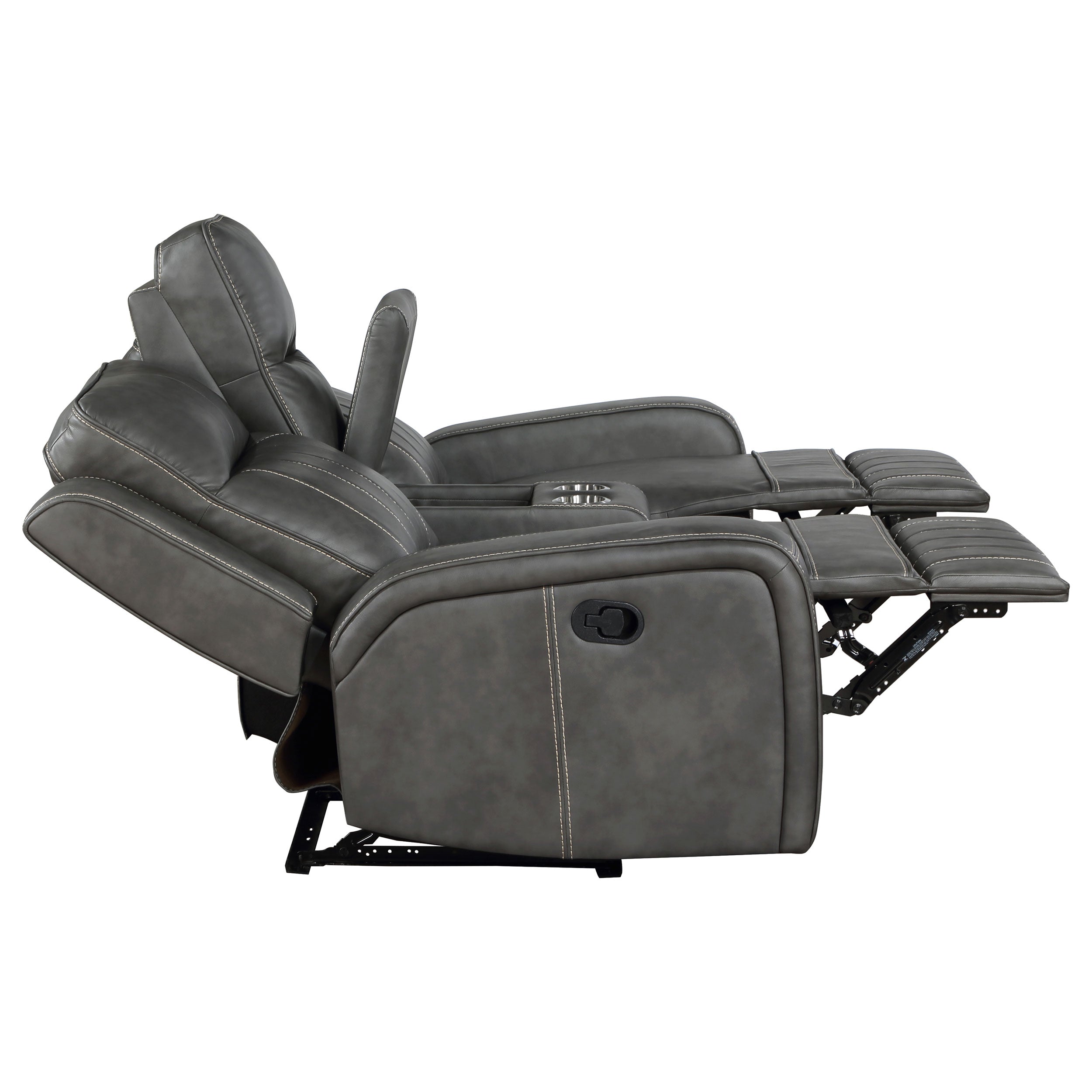 Raelynn 3-piece Upholstered Reclining Sofa Set In Grey