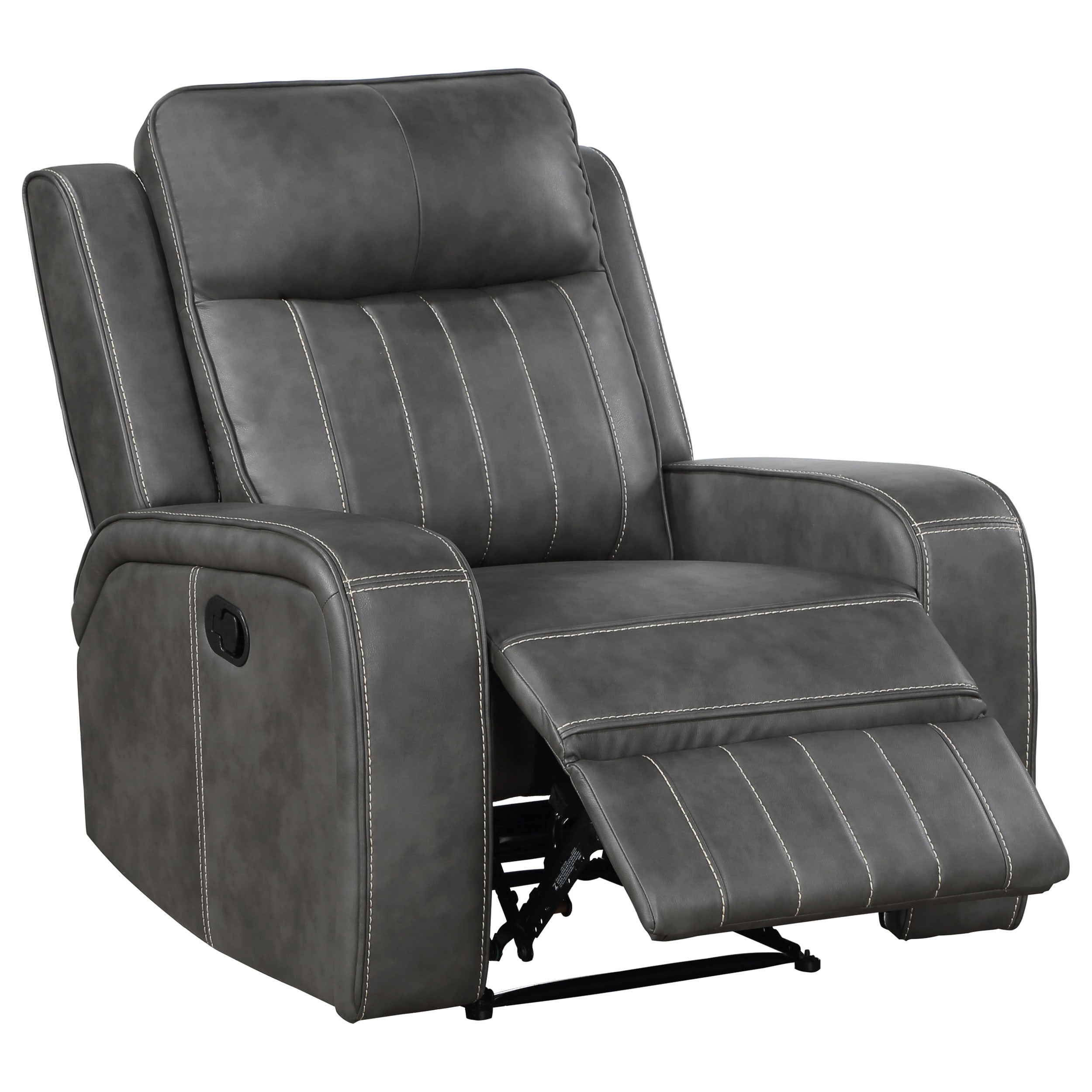 Raelynn 3-piece Upholstered Reclining Sofa Set In Grey