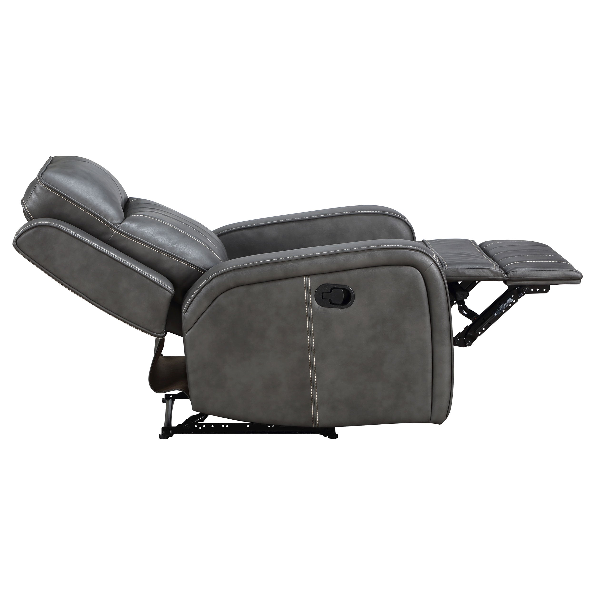 Raelynn 3-piece Upholstered Reclining Sofa Set In Grey