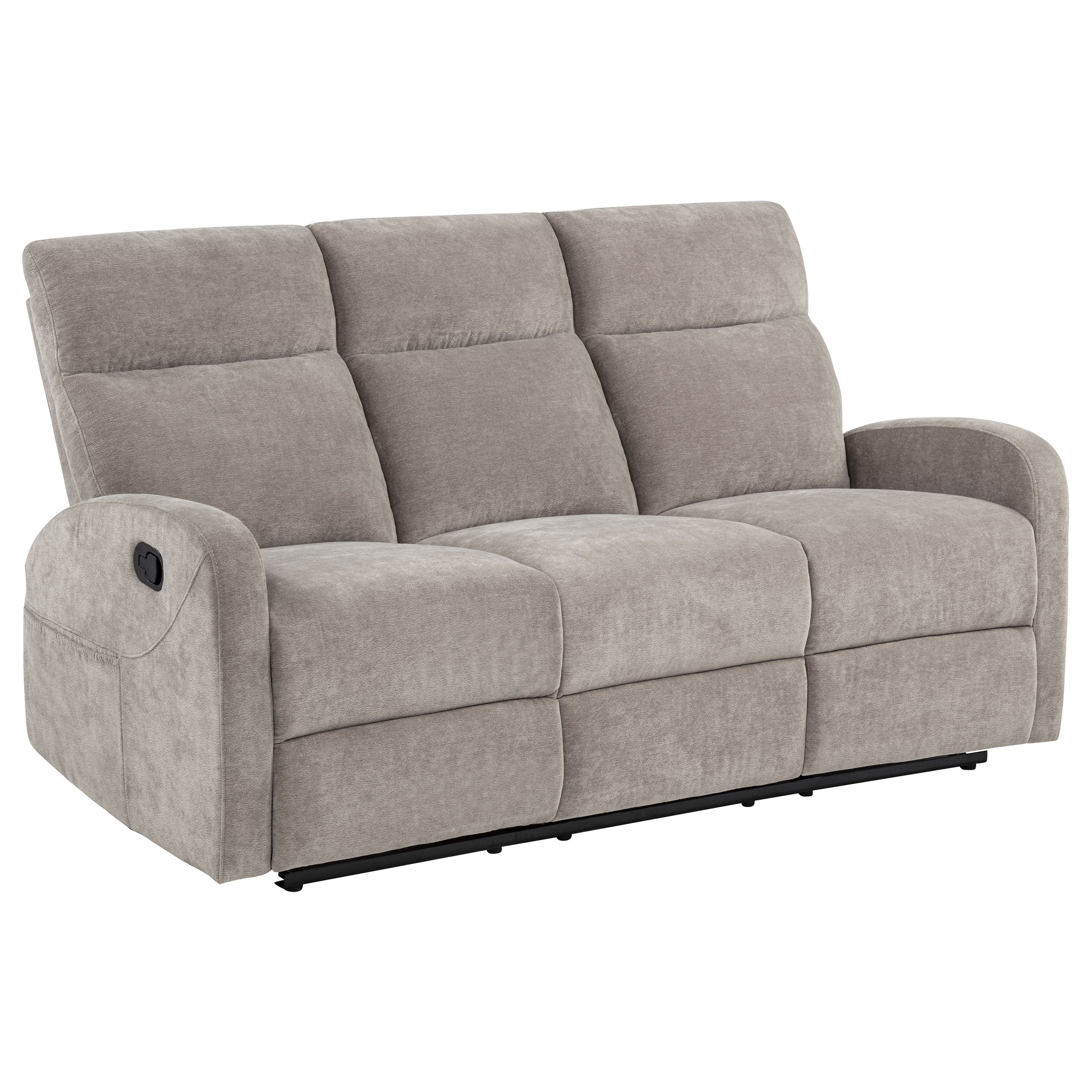 Hamilton 2-piece Chenille Manual Reclining Sofa Set Sand