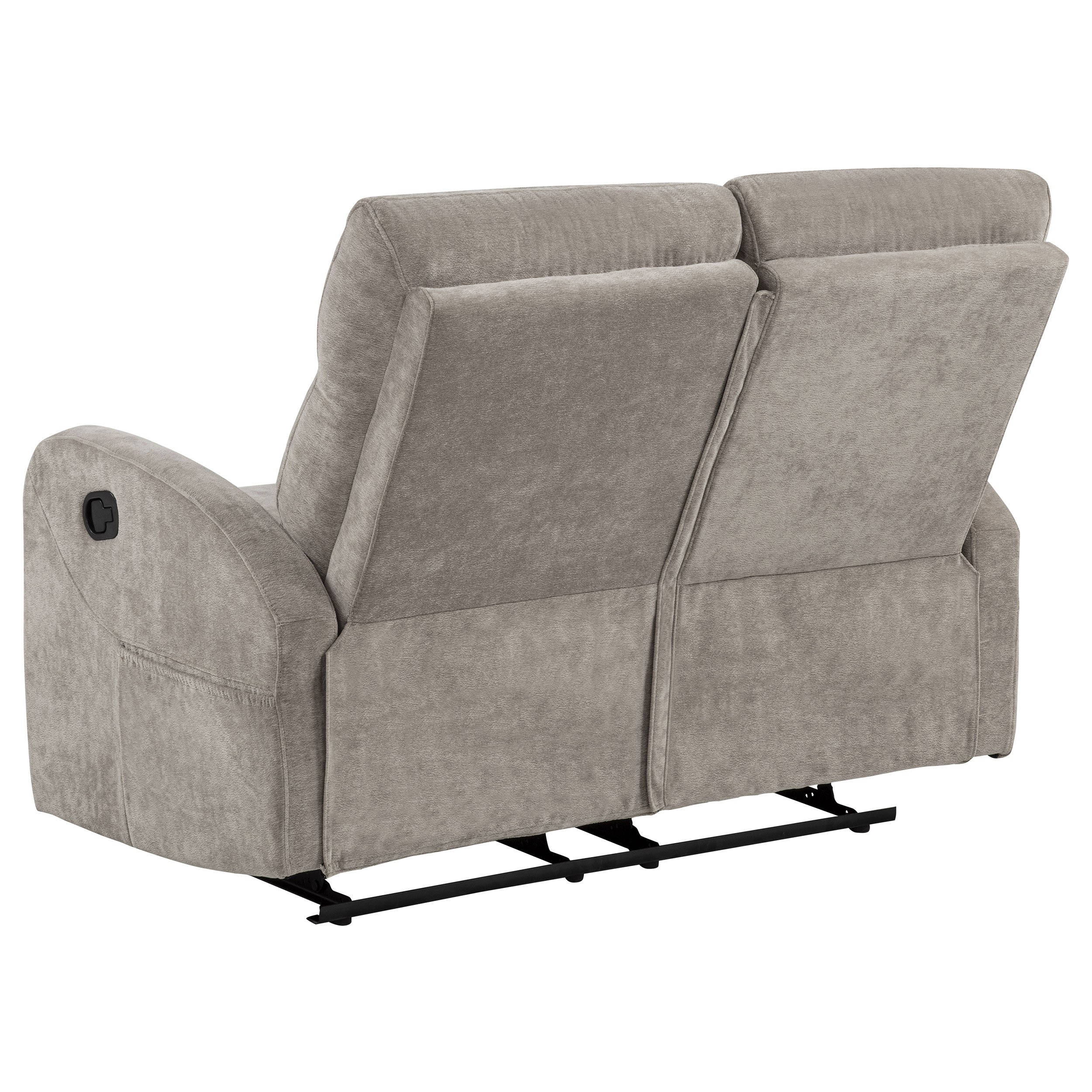 Hamilton Chenille Manual Reclining Loveseat Sand