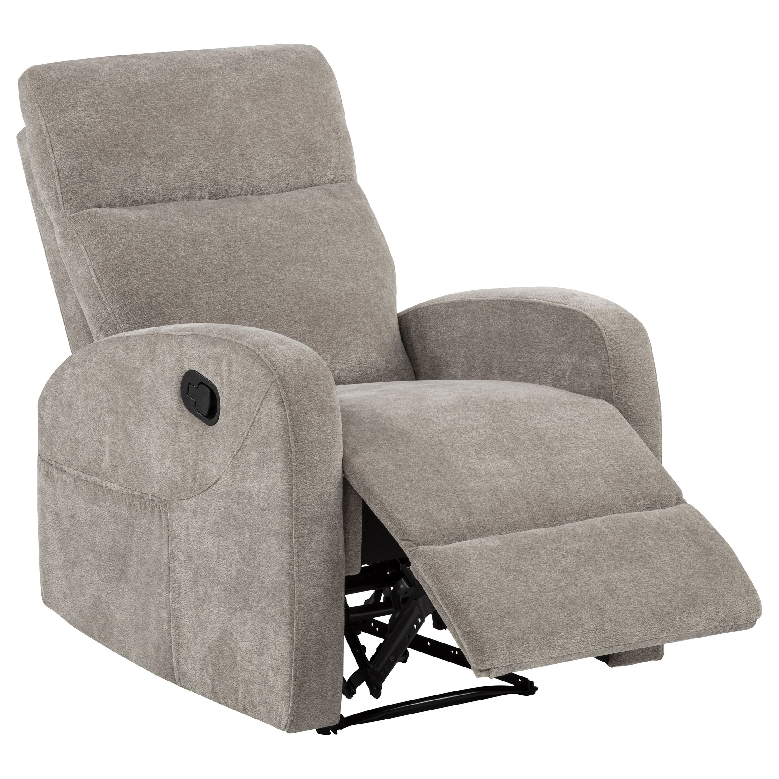 Hamilton Chenille Manual Recliner Sand