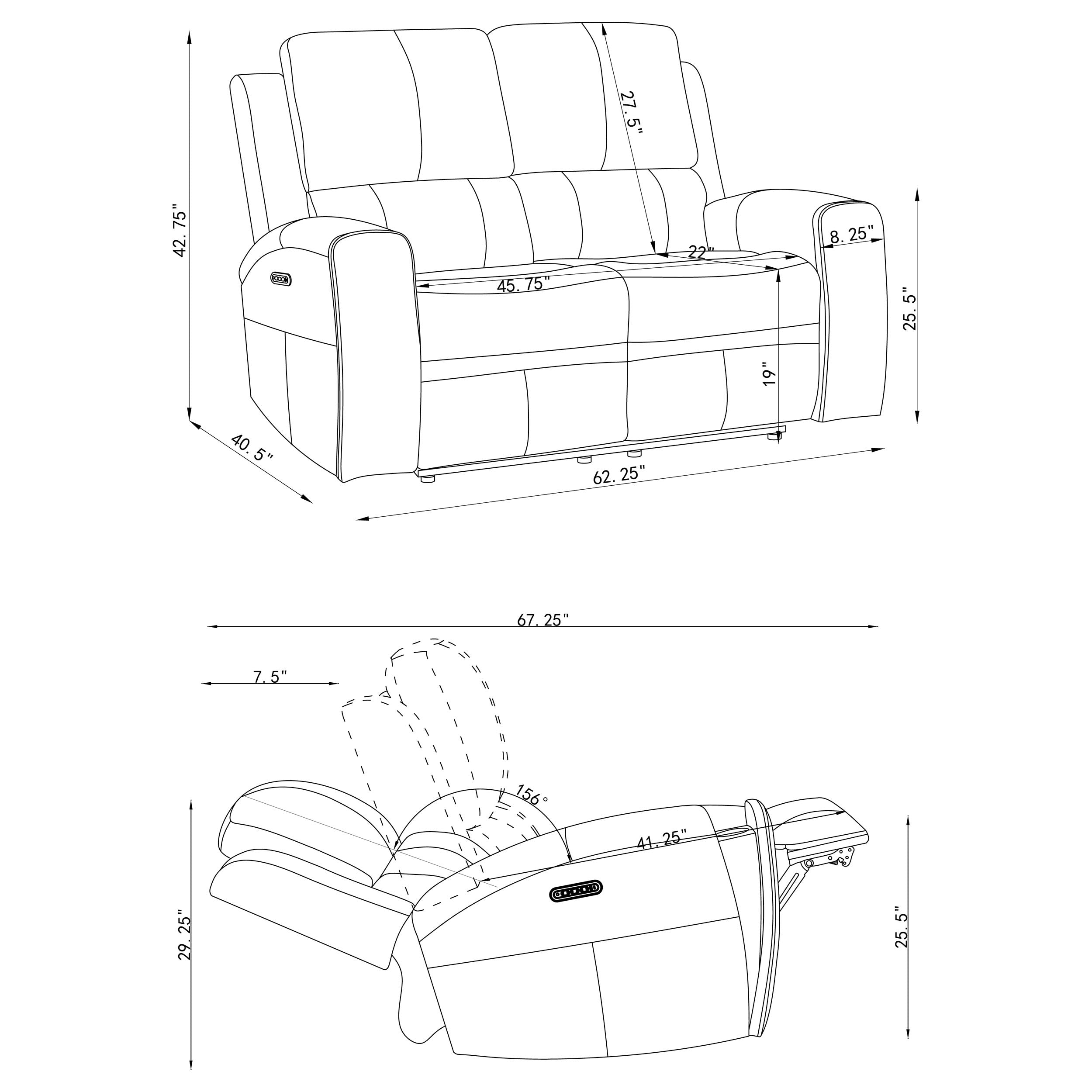 Brickston Power Reclining Loveseat