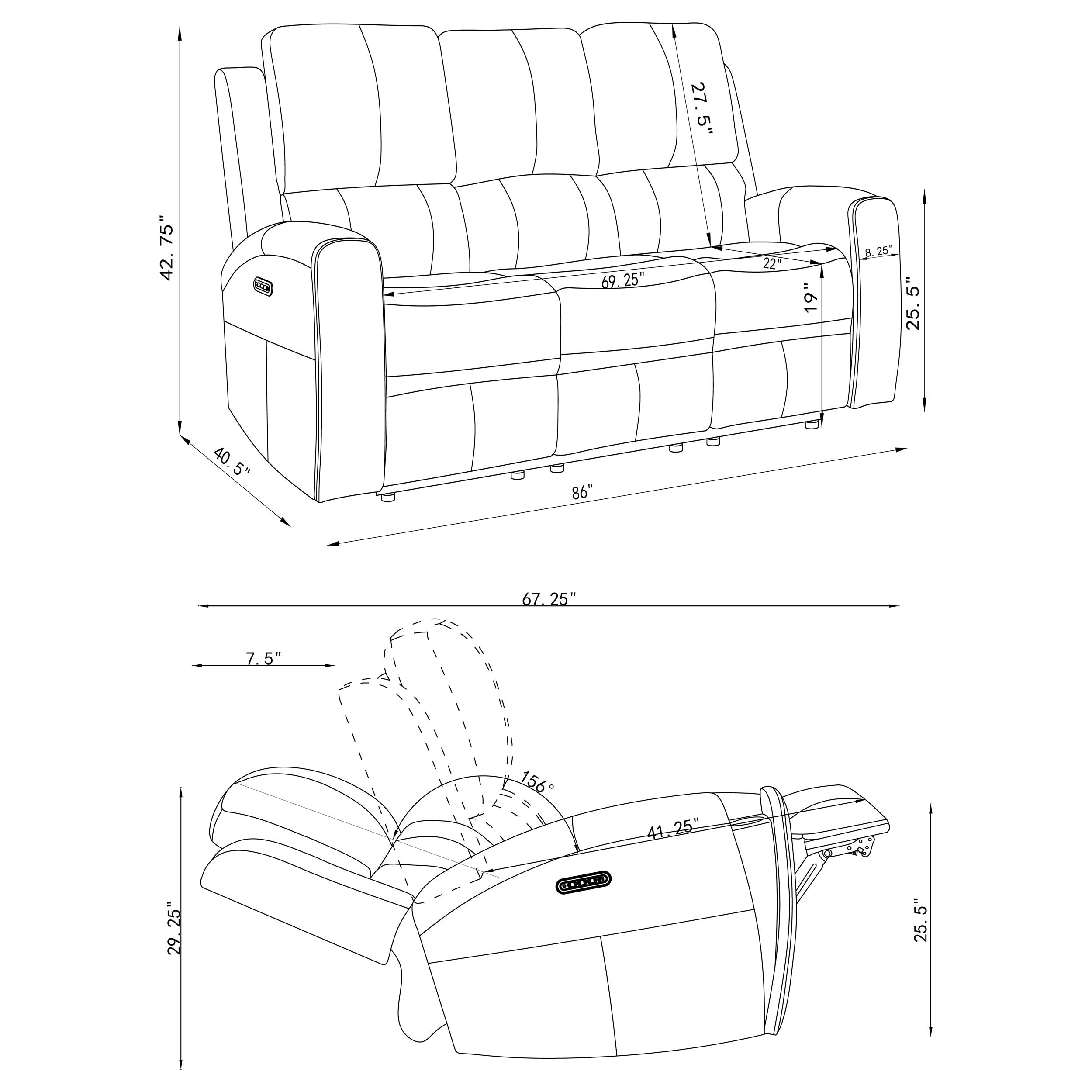 Brickston Power Reclining Sofa
