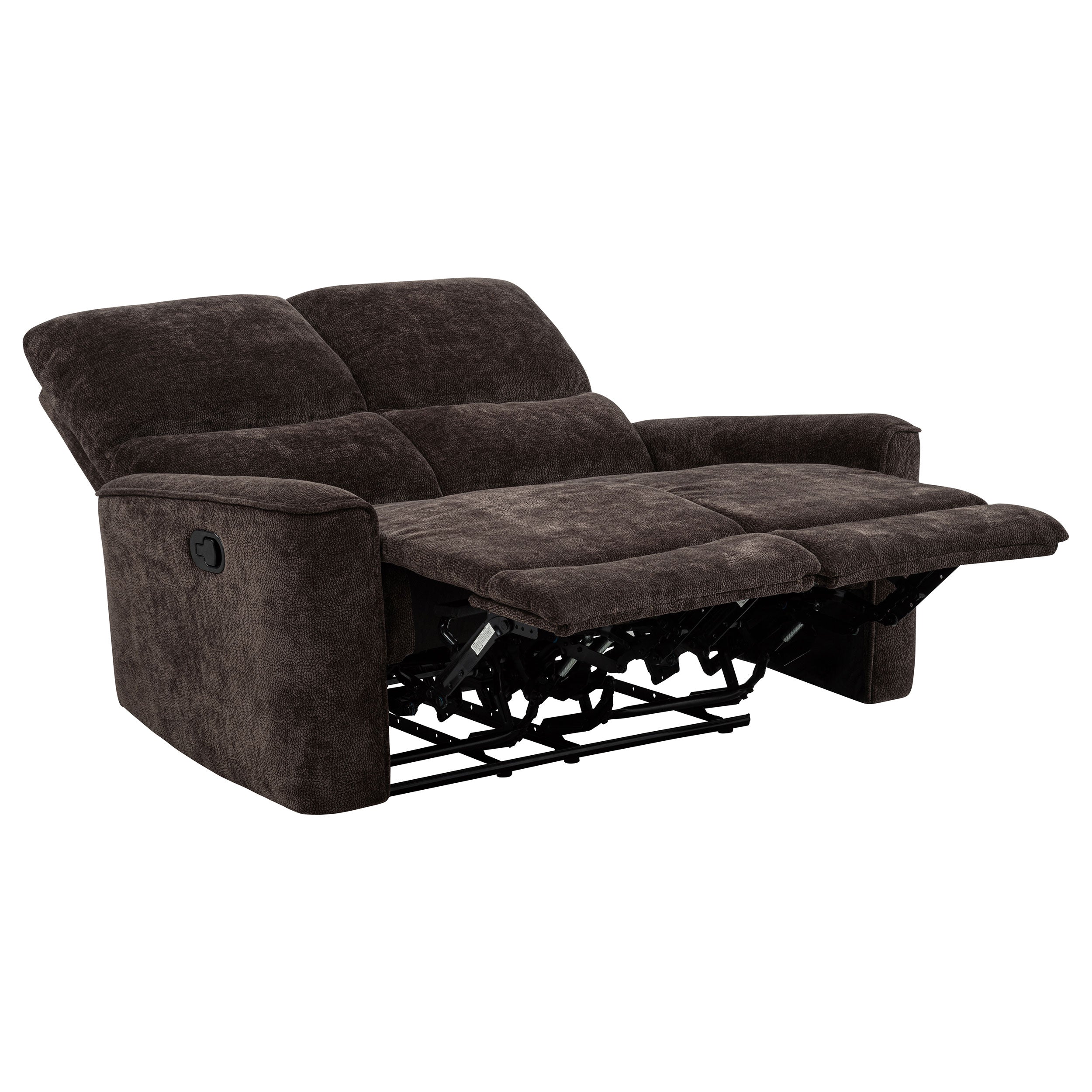 Navarro Reclining Sofa Set - 3 Piece - Dark Brown