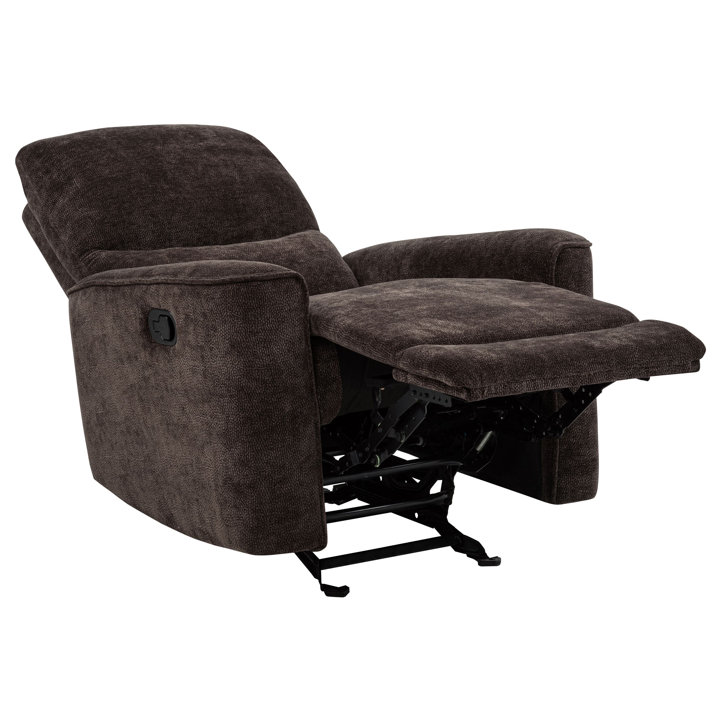 Navarro Reclining Sofa Set - 3 Piece - Dark Brown