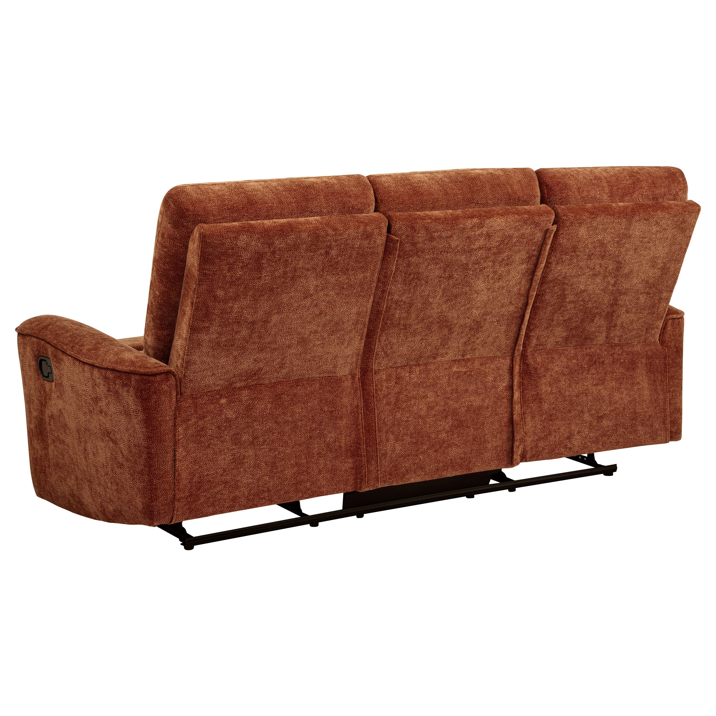 Navarro Reclining Sofa Set - 2 Piece - Burnt Orange