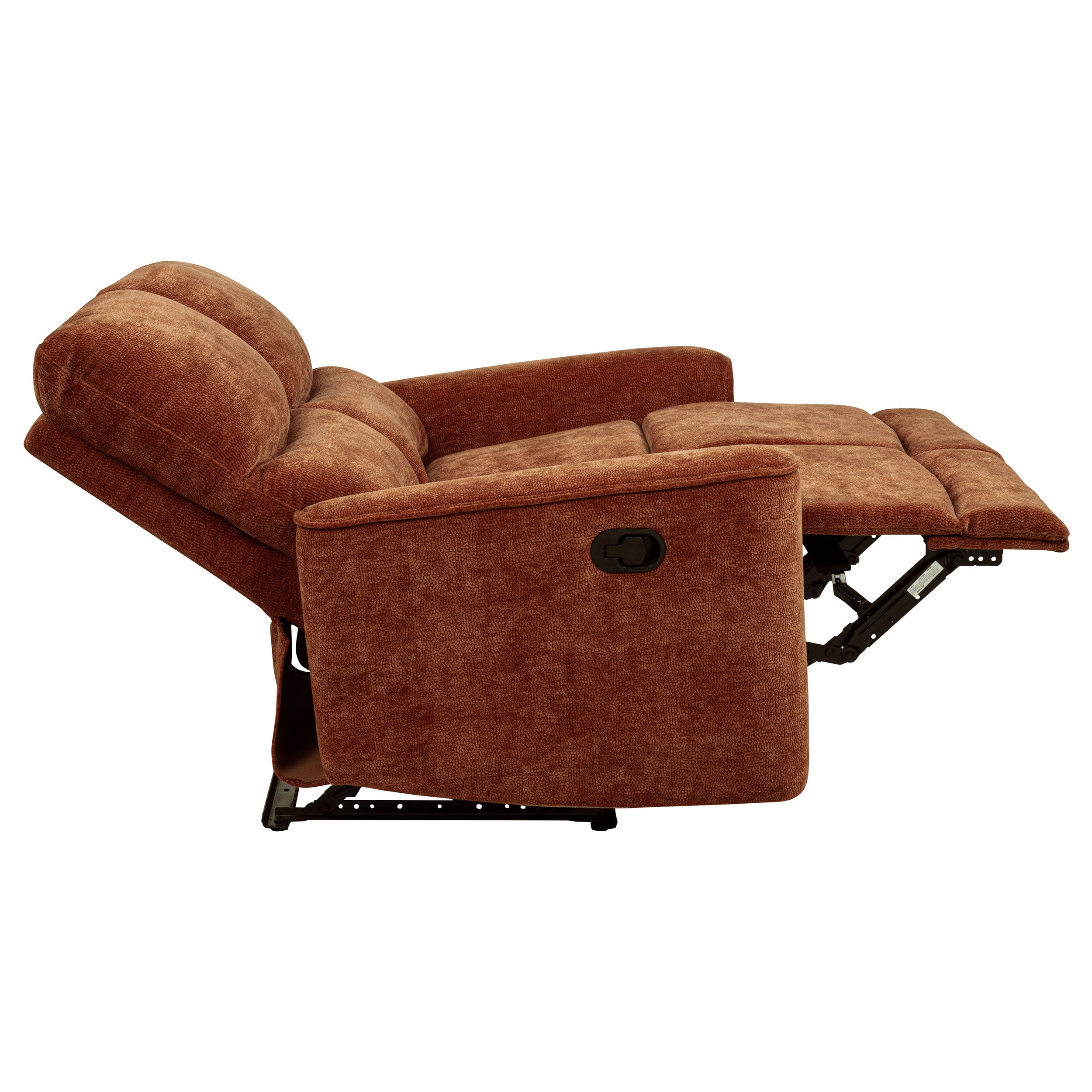 Navarro Reclining Sofa Set - 2 Piece - Burnt Orange