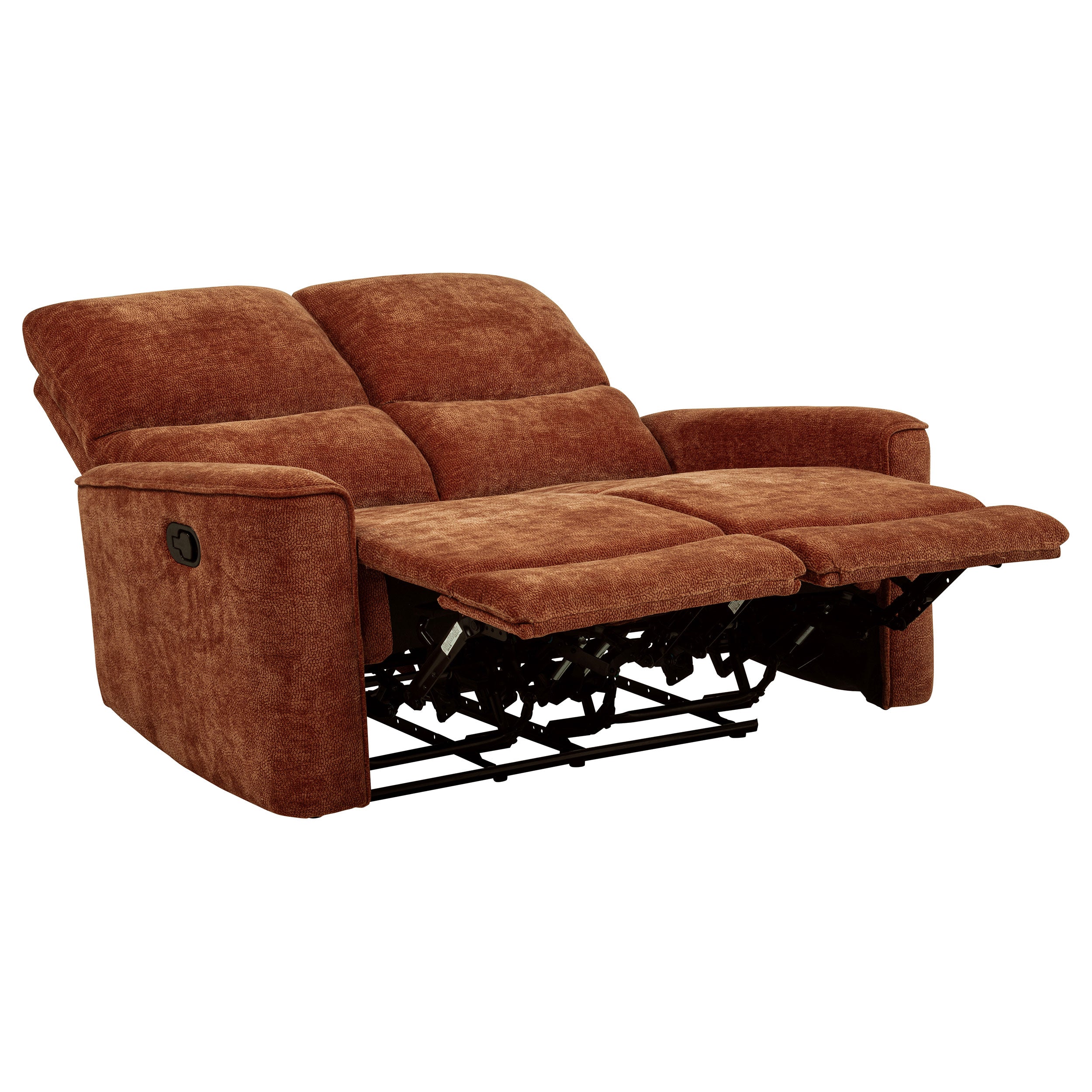 Navarro Reclining Sofa Set - 3 Piece - Burnt Orange