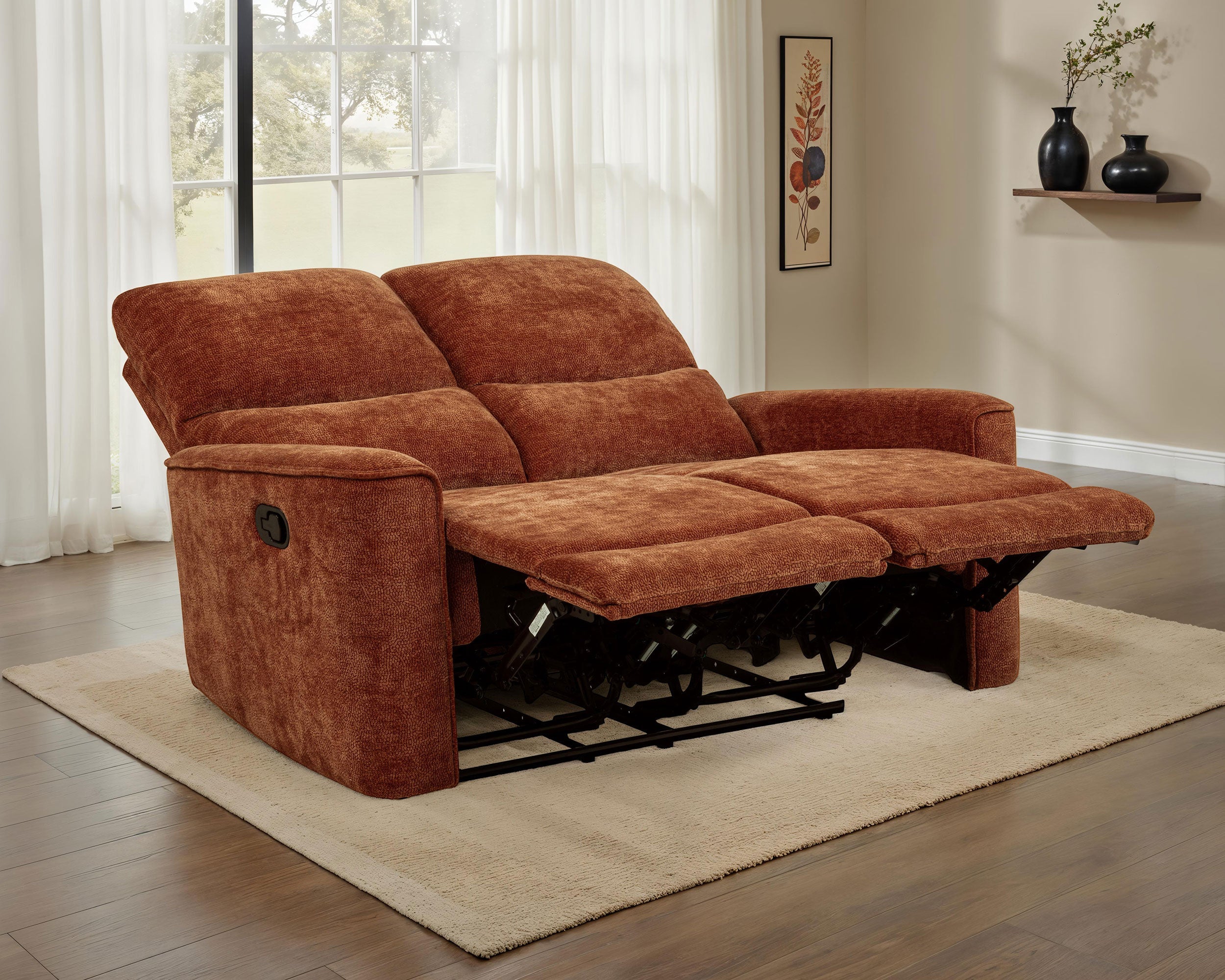 Navarro Reclining Loveseat Burnt Orange