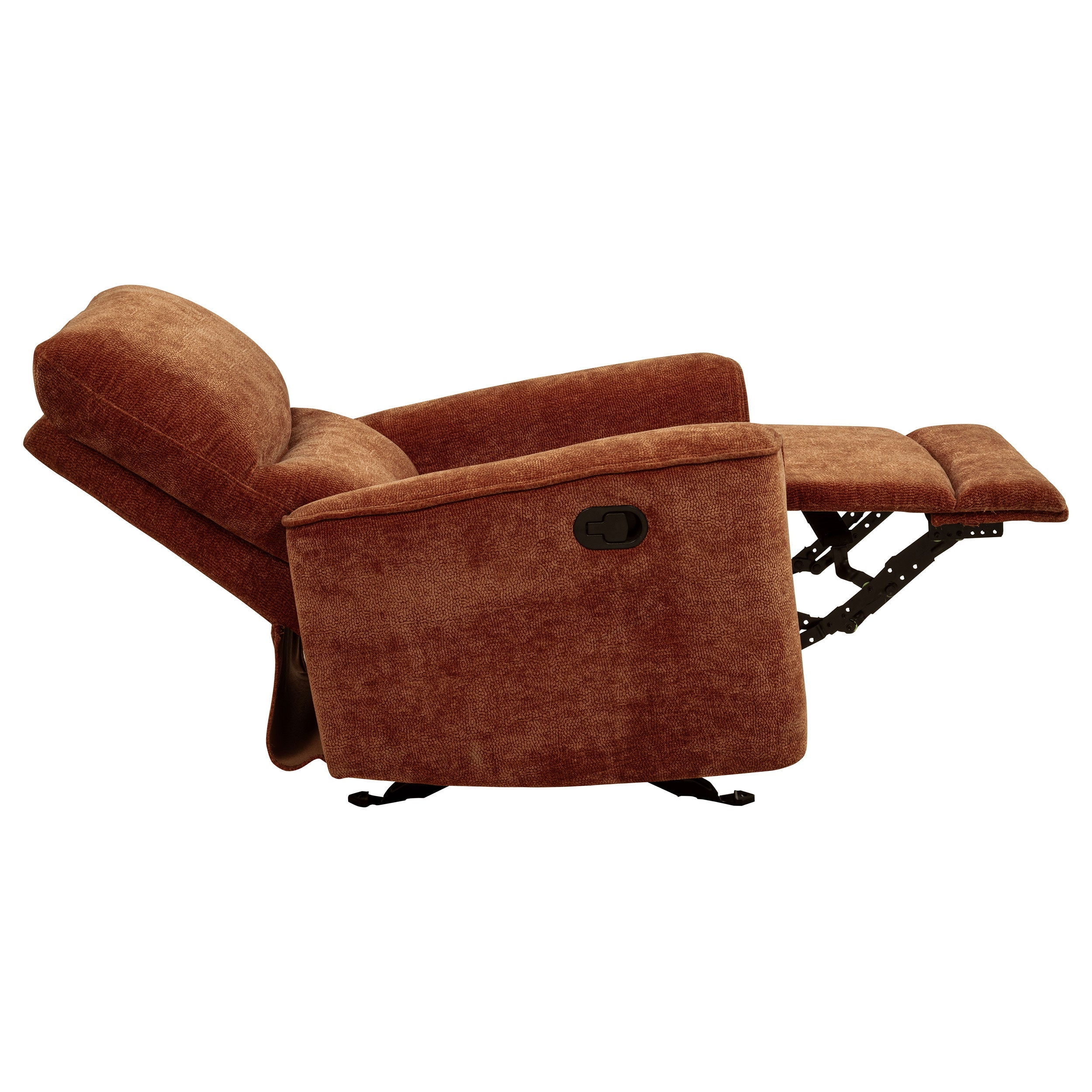 Navarro Glider Recliner - Burnt Orange