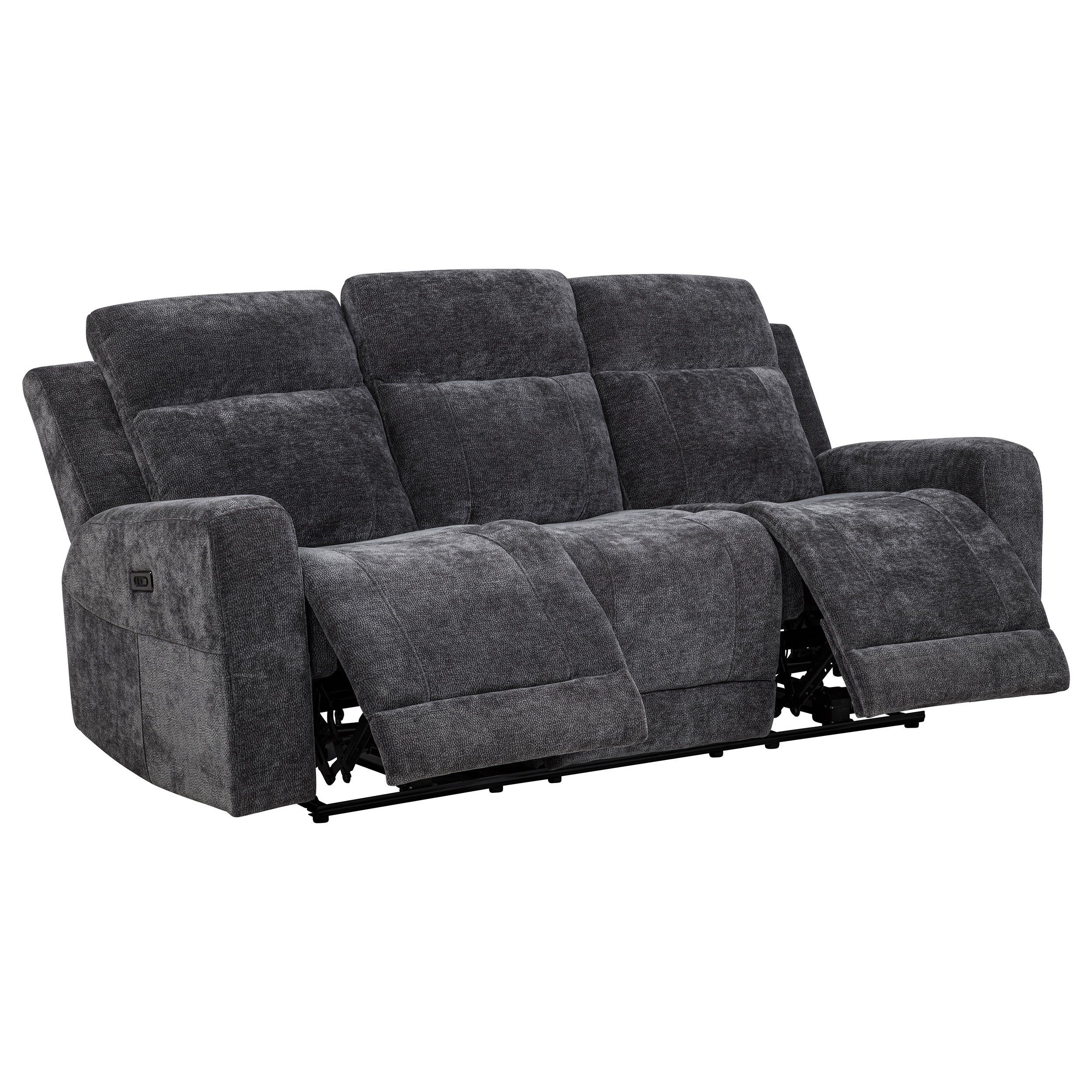 Kennett Power Reclining Sofa - Dark Grey