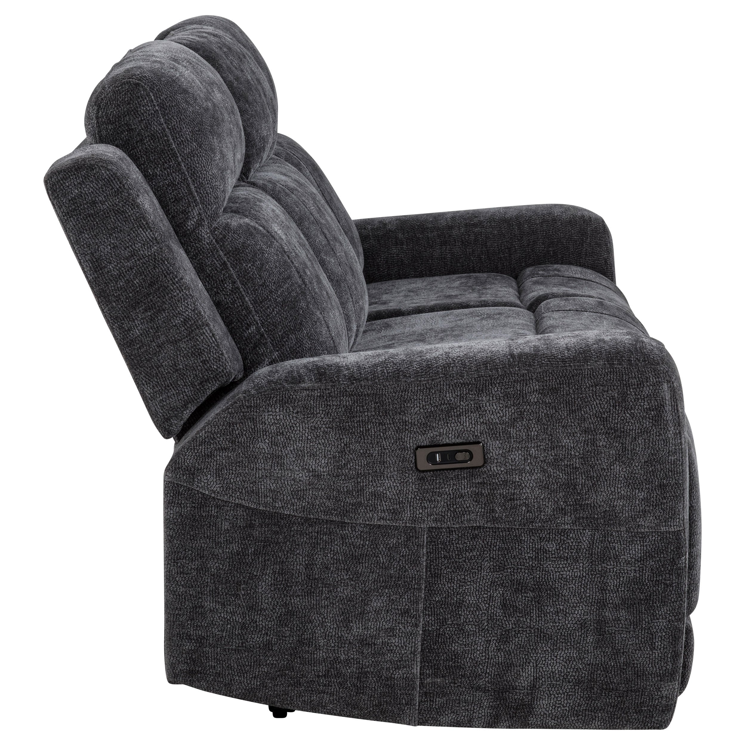 Kennett Power Reclining Sofa - Dark Grey