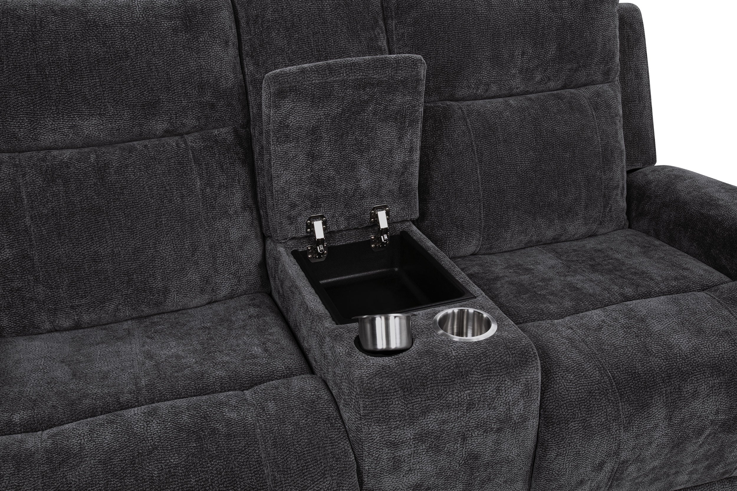 Kennett Power Reclining Loveseat - Dark Grey